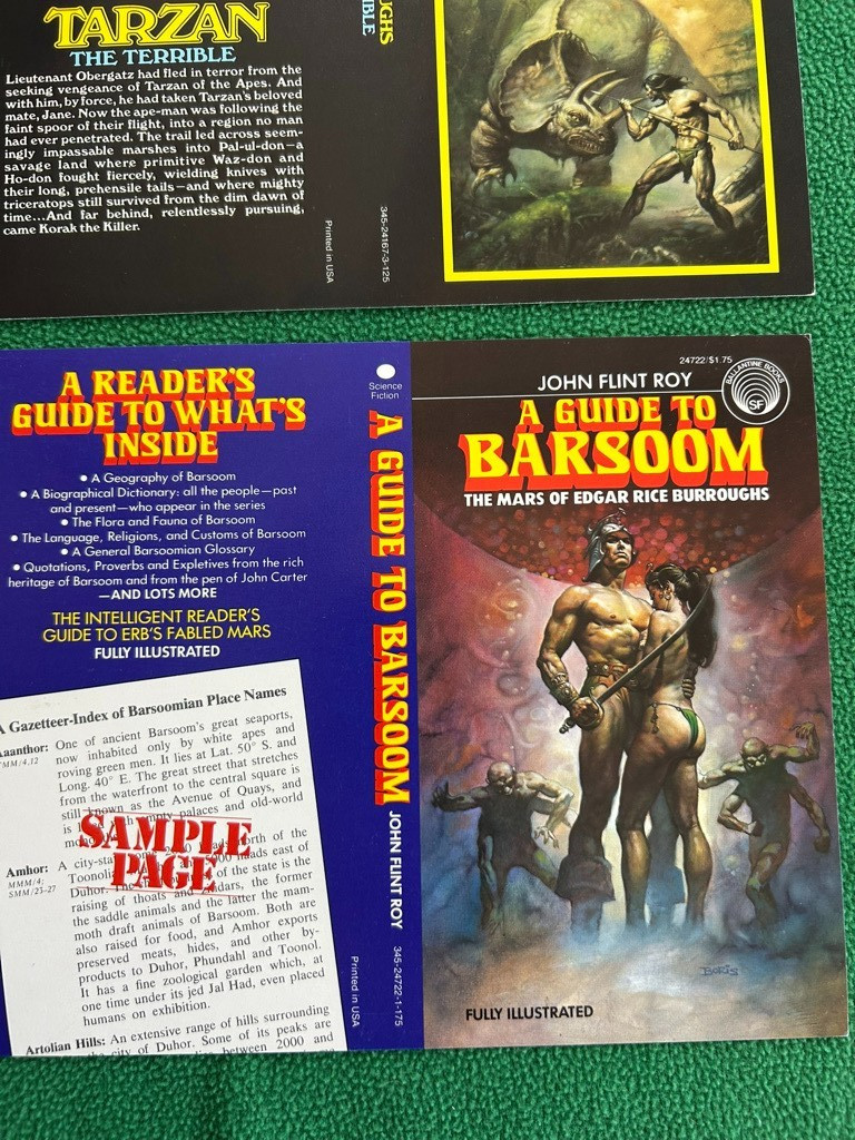 TARZAN Edgar Rice Burroughs 1970s Ballantine Paperback Cover Proofs Lot of 6