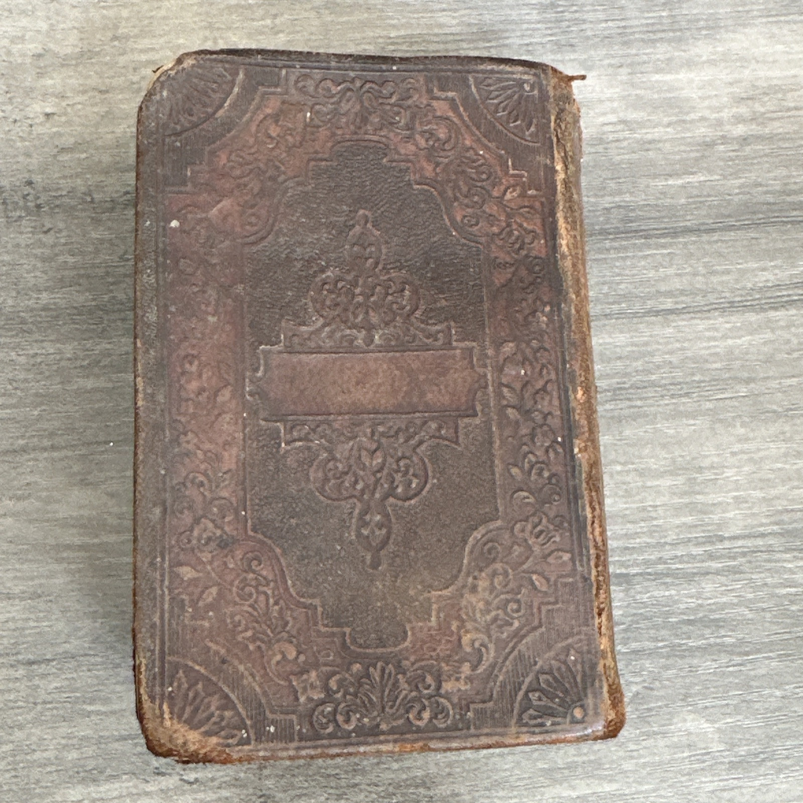 1854 Antique New Testament Pocket Bible American Bible Society Rare Collectible