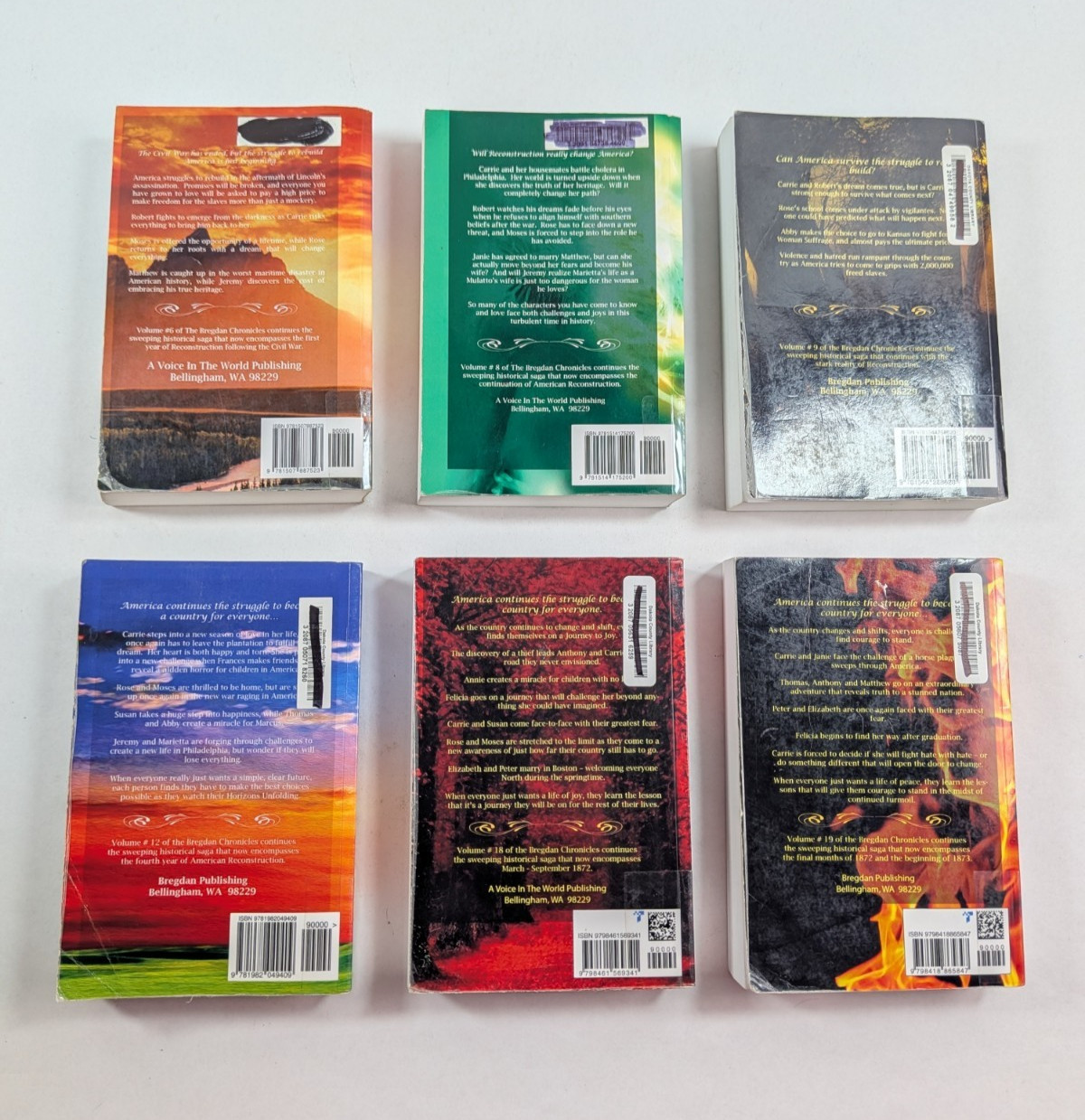 Lot of 6 The Bregdan Chronicles by Ginny Dye 1865-1873 Paperback
