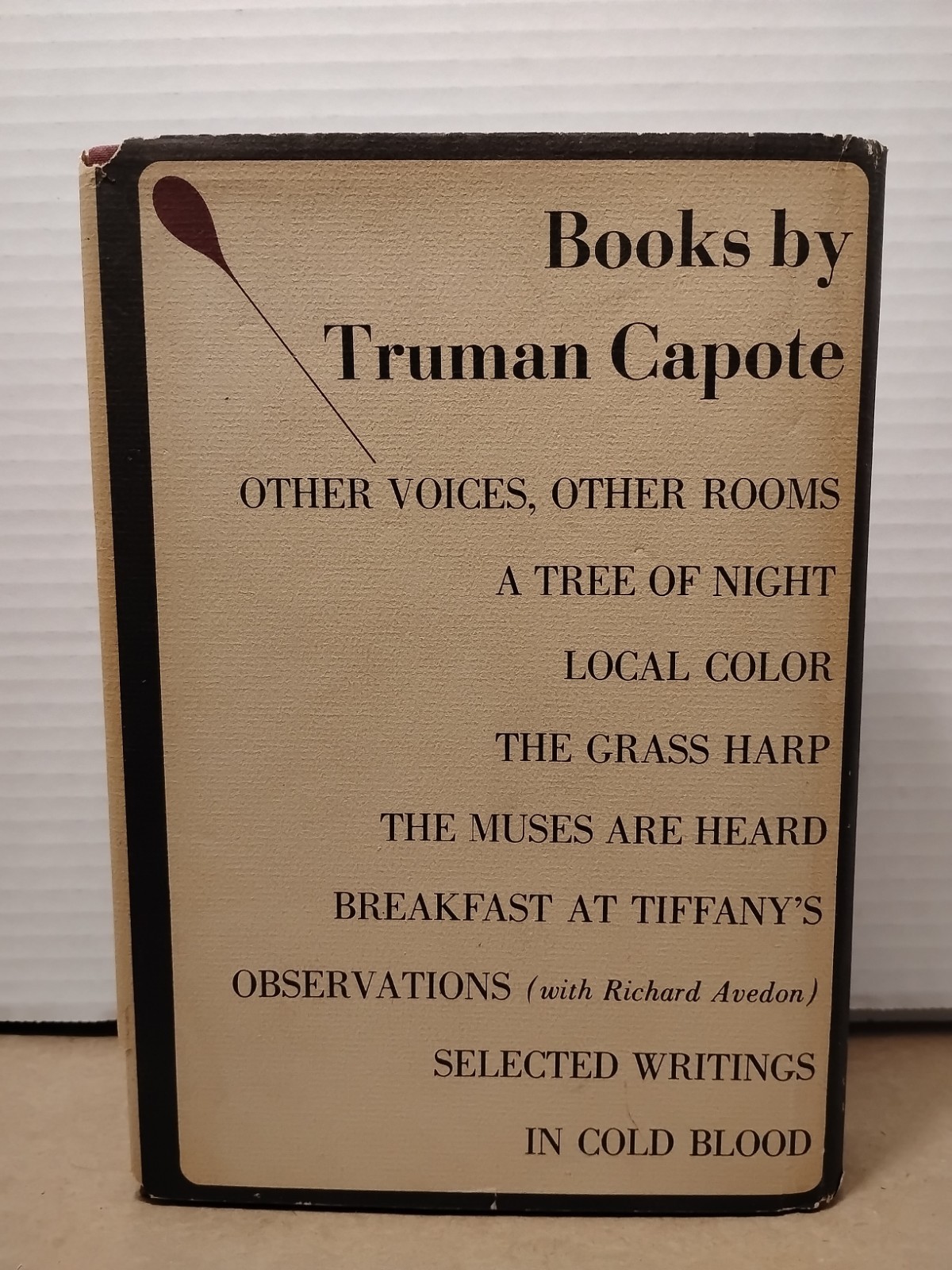 IN COLD BLOOD by Truman Capote – 1965 – 1st Edition 1st Printing BCE HCDJ