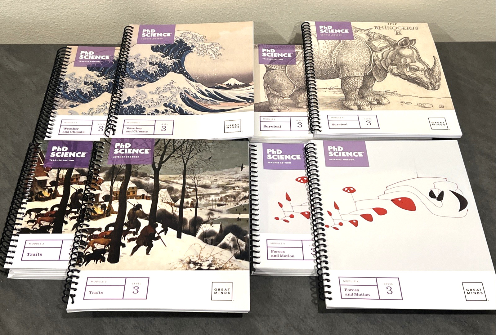 Great Minds PhD Science Grade Level 3 Teacher & Student Editions Modules 1-4 NEW