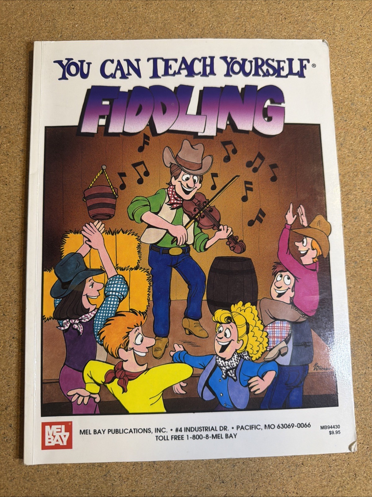 Beginner Bluegrass Violin Songbook Mel Bay You Can Teach Yourself Fiddling VG