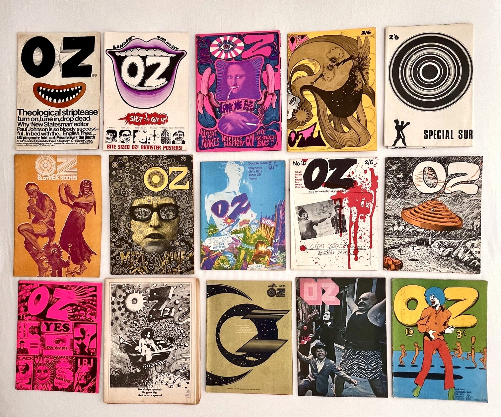 OZ MAGAZINE Complete set Nos. 1- 48. With inserts