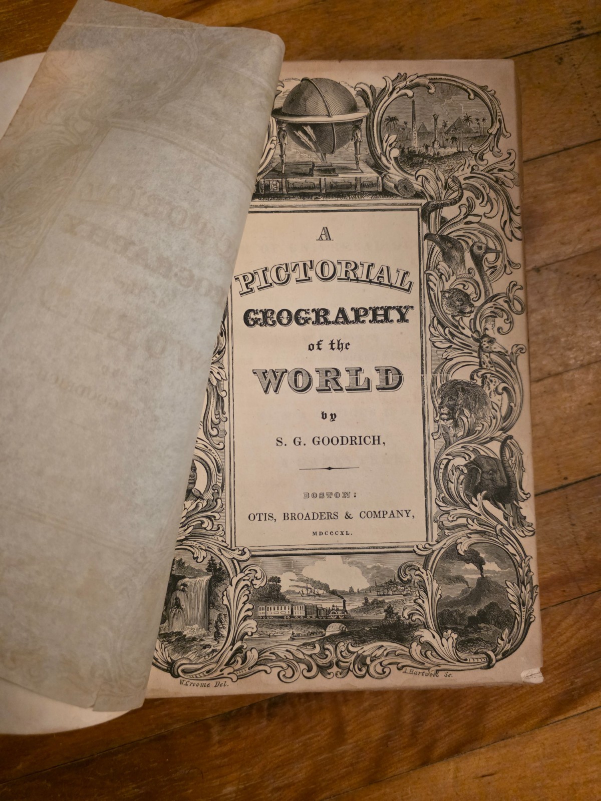 A Pictorial Geography of the World By S.G. Goodrich 1840 Otis Broaders & Co