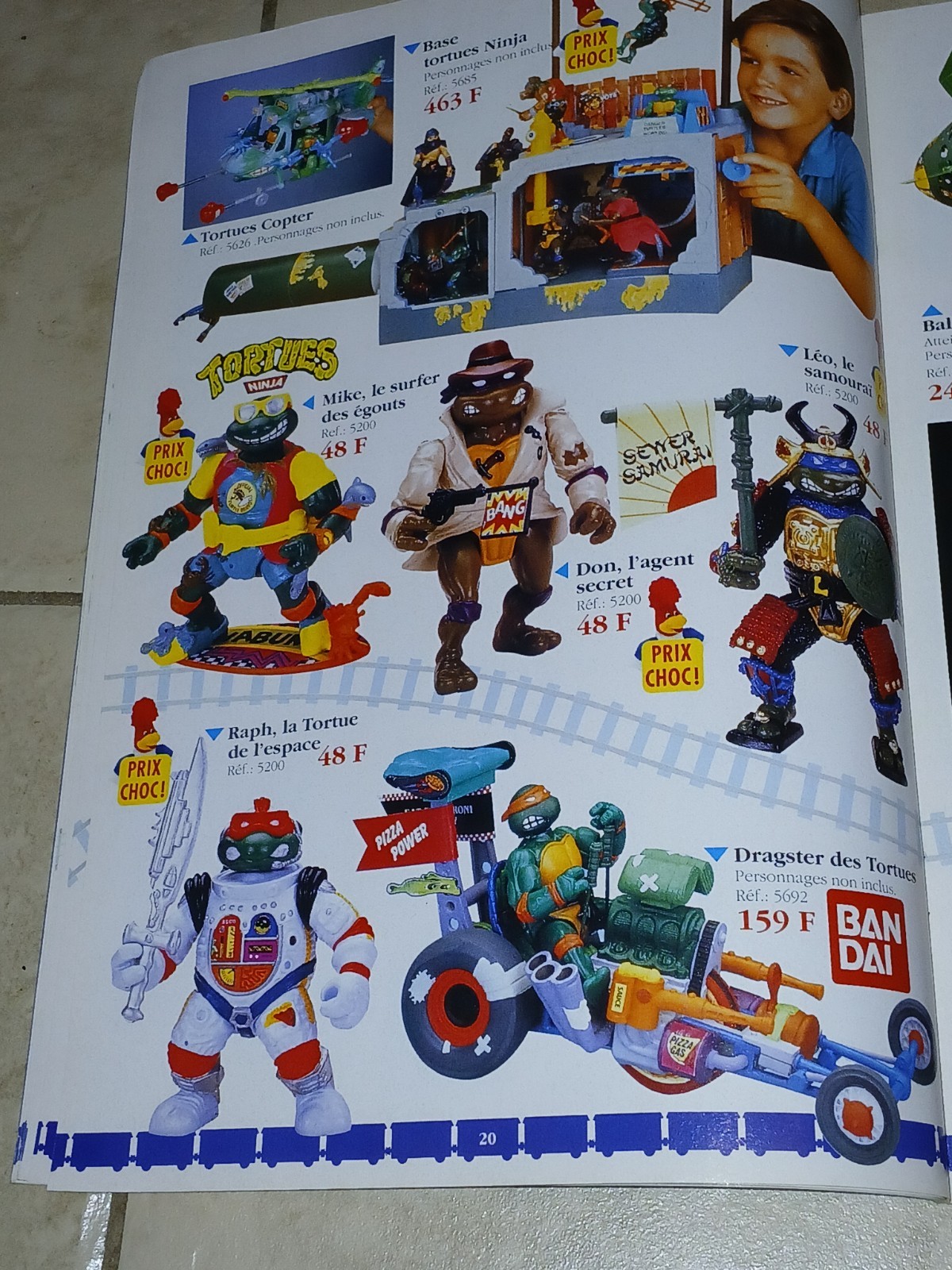 1991 Le Train Bleu Full Size Toy Catalog Full TMNT Toy Line Loaded 47 Pages
