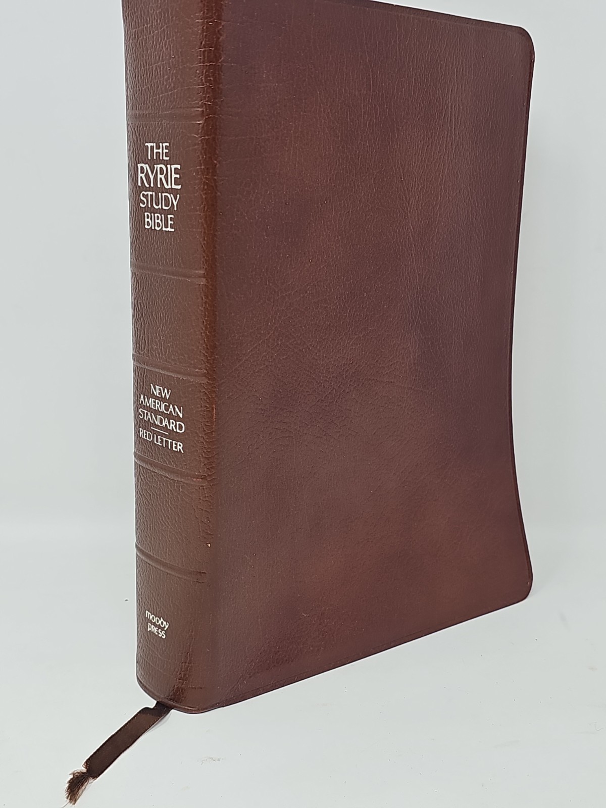 The Ryrie Study Bible NASB Red Letter Bonded Leather Moody Press 1978 Vintage