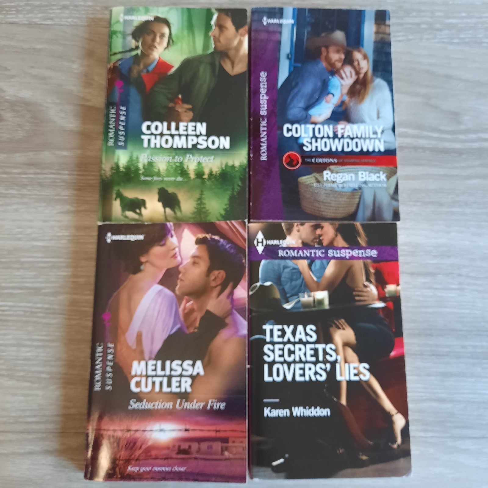 Harlequin Romantic Suspense Lot of 16 Large Print PB Books – Cowboys, Secrets