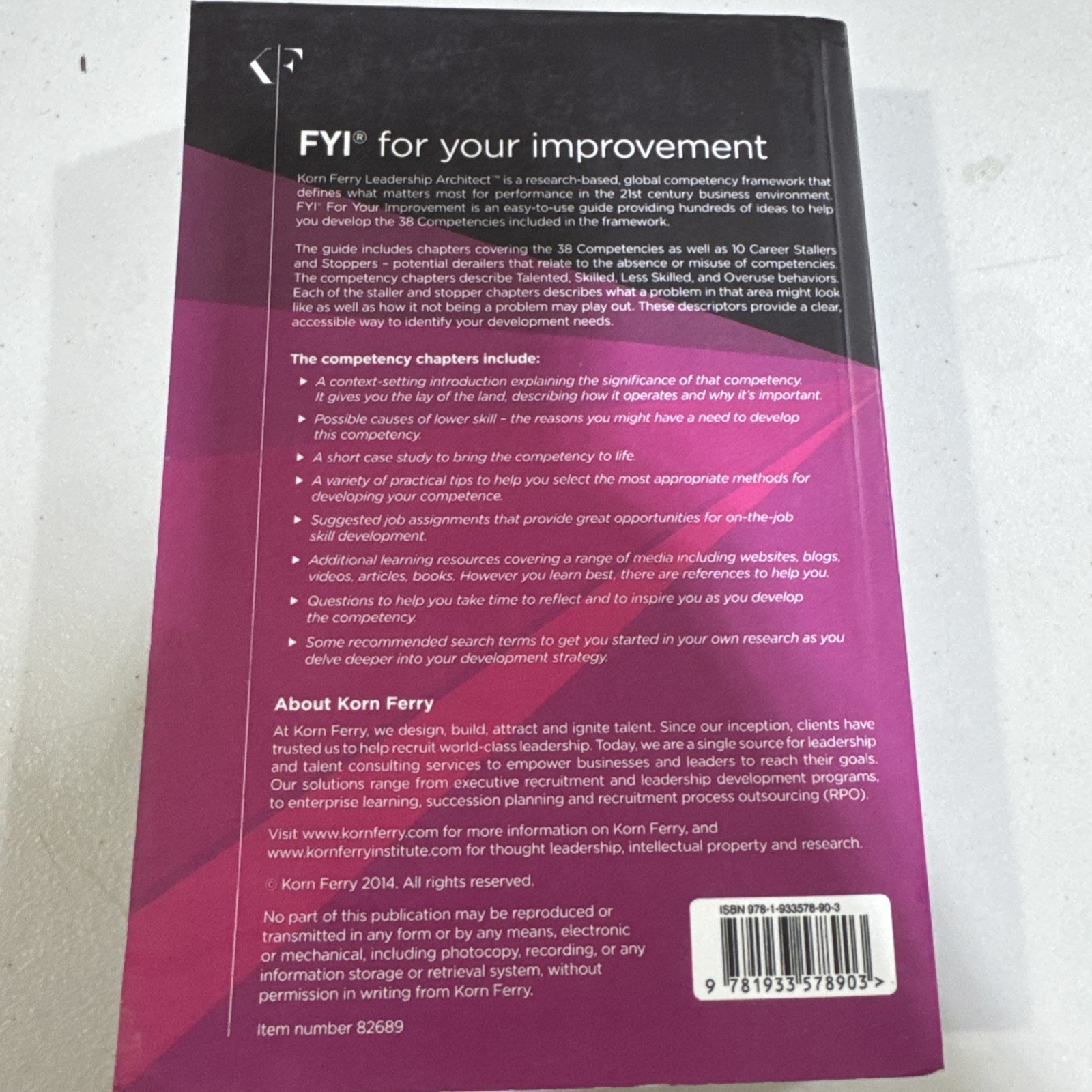 FYI For Your Improvement 6th Edition Study Guide