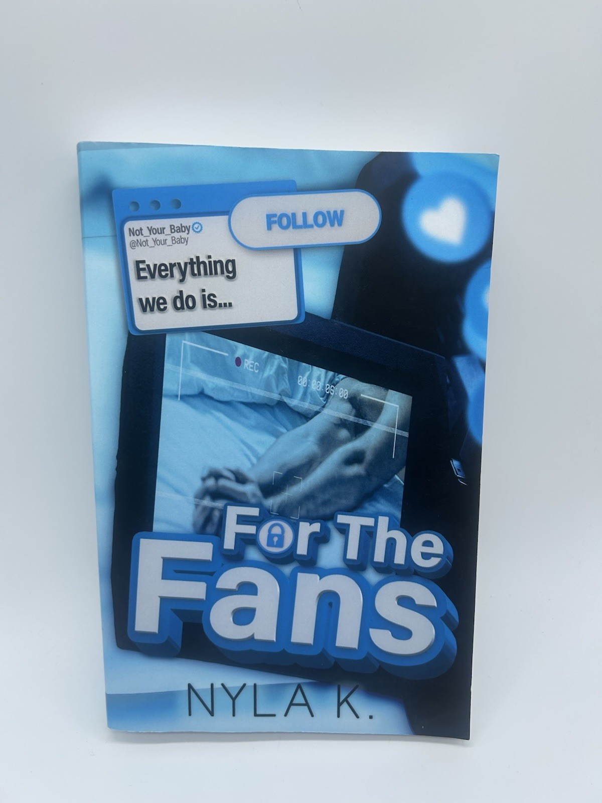 “For the Fans” by Nyla K. Paperback Romance Novel 9789898691894 Blue MM Romance