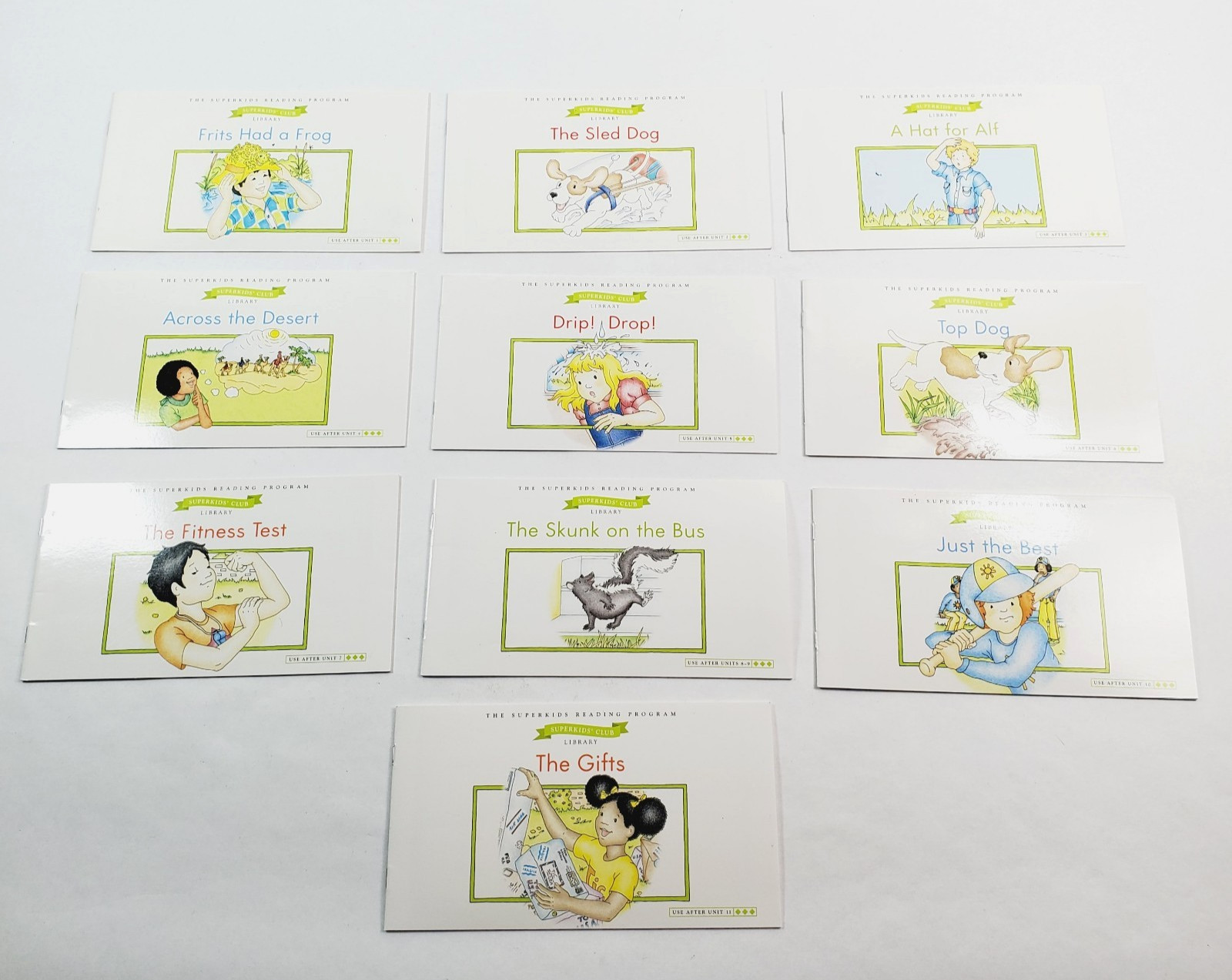 Lot of 10 Kindergarten Superkids Club Challenging Library Units Early Readers