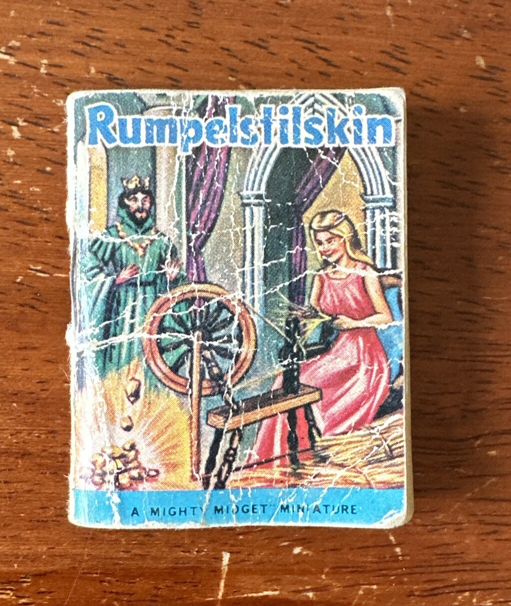 Vintage Rumpelstilskin Mighty Midget Miniature Book 3.5cm X 5cm