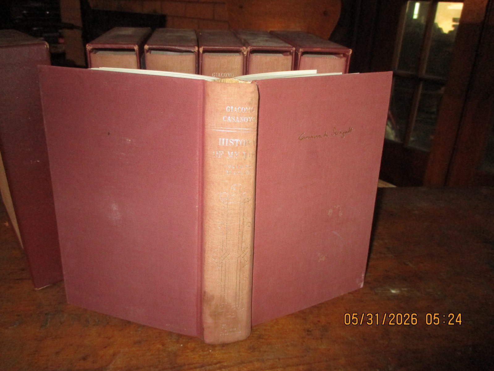 Giacomo Casanova History of My Life Volumes 1-12 (bound in 6.) Slipcased.