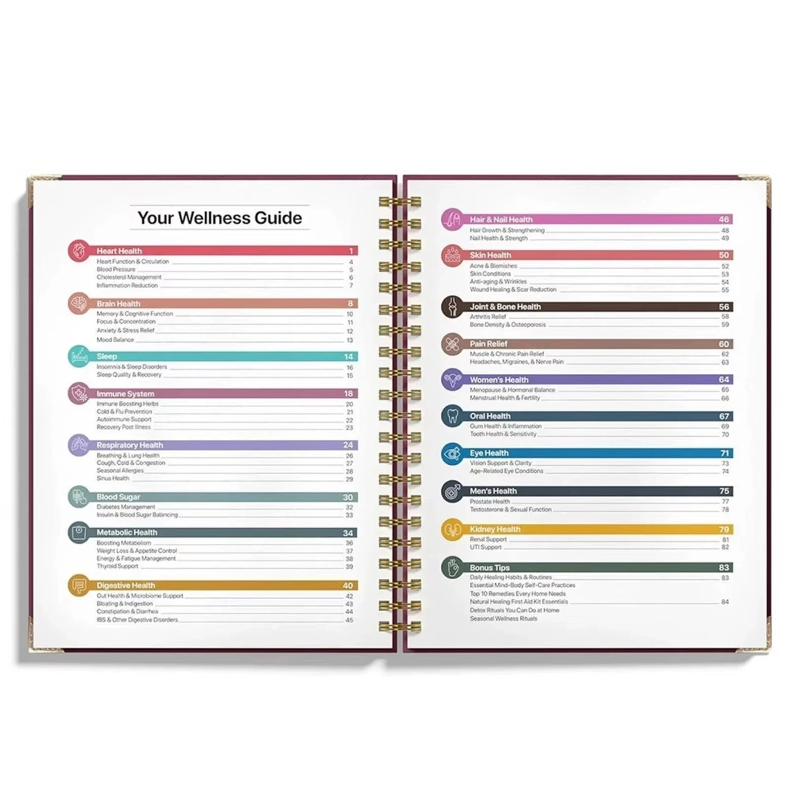 The Natural Healing Handbook – Spiral Bound | Herbal Remedies & Wellness Recipes