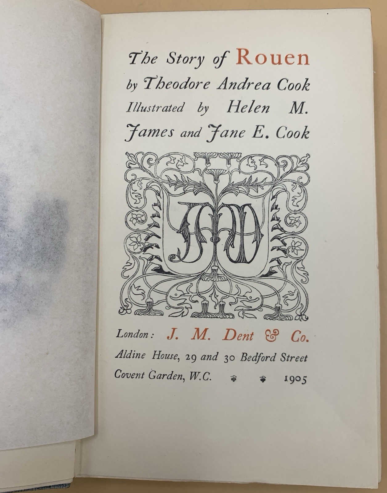 Medieval Towns The Story of Rouen Theodore Andrea Cook 1905 h/b
