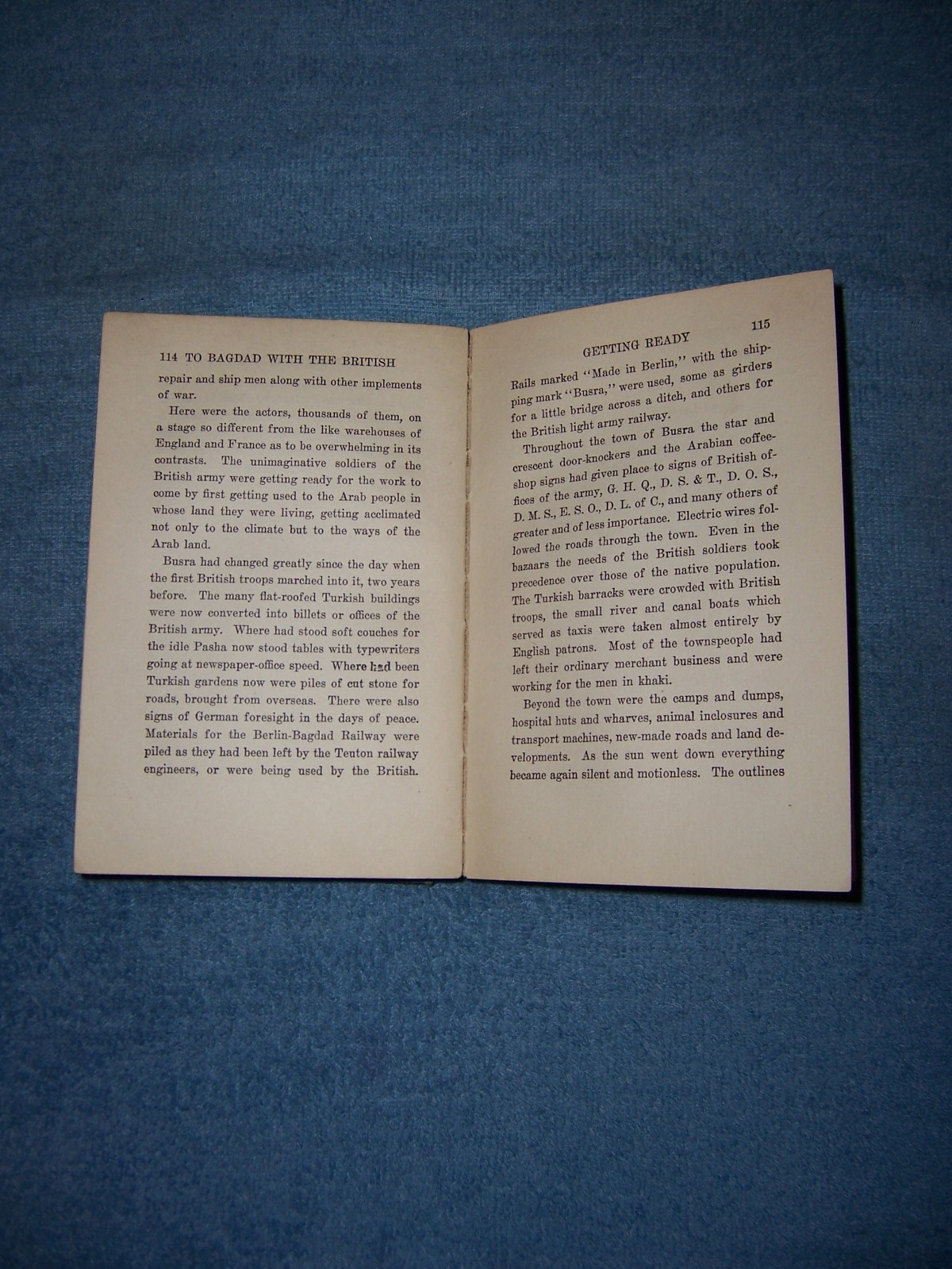 TO BAGDAD WITH THE BRITISH by Arthur T. Clark/1st Ed/HC/Military/War/WWI 1914-18