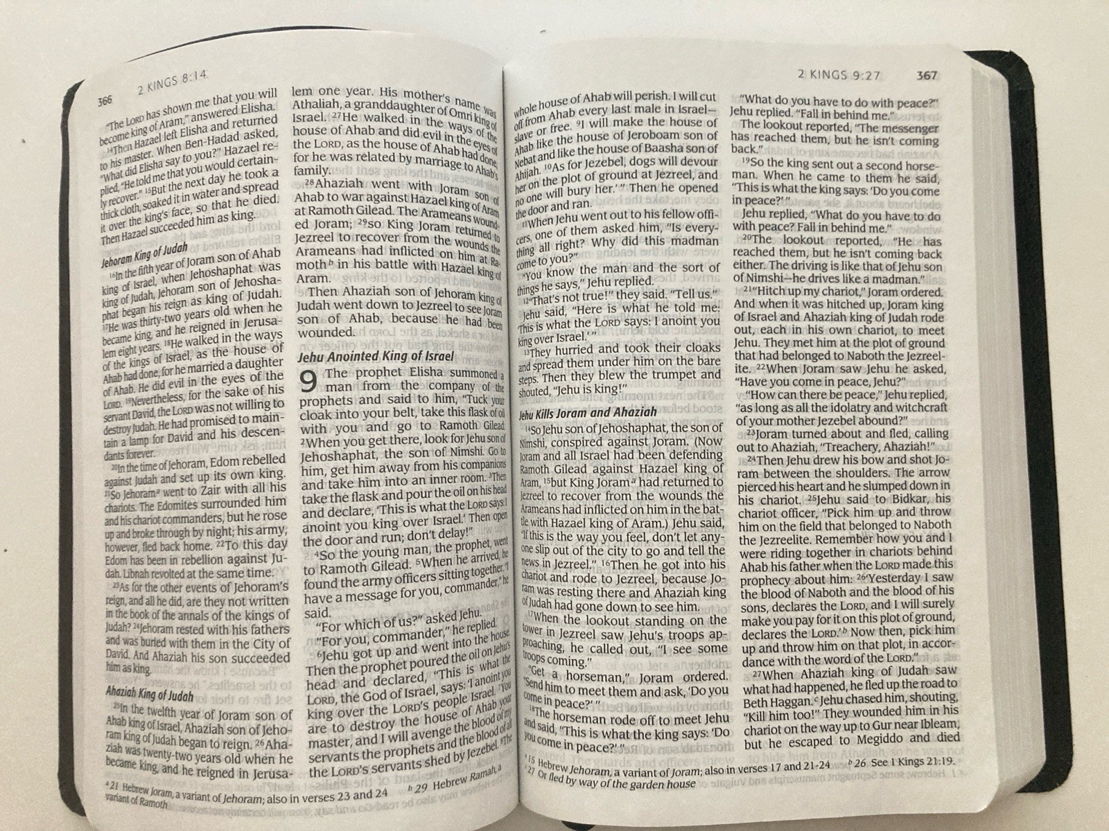 NIV 2005 Large Print Thinline Bible -Black Top Grain Genuine Leather-OOP 84