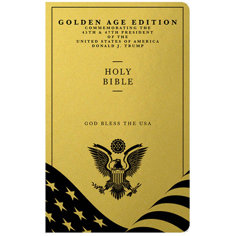 God Bless The USA Bible – Golden Age Edition – Endorsed by President Trump (NIB)