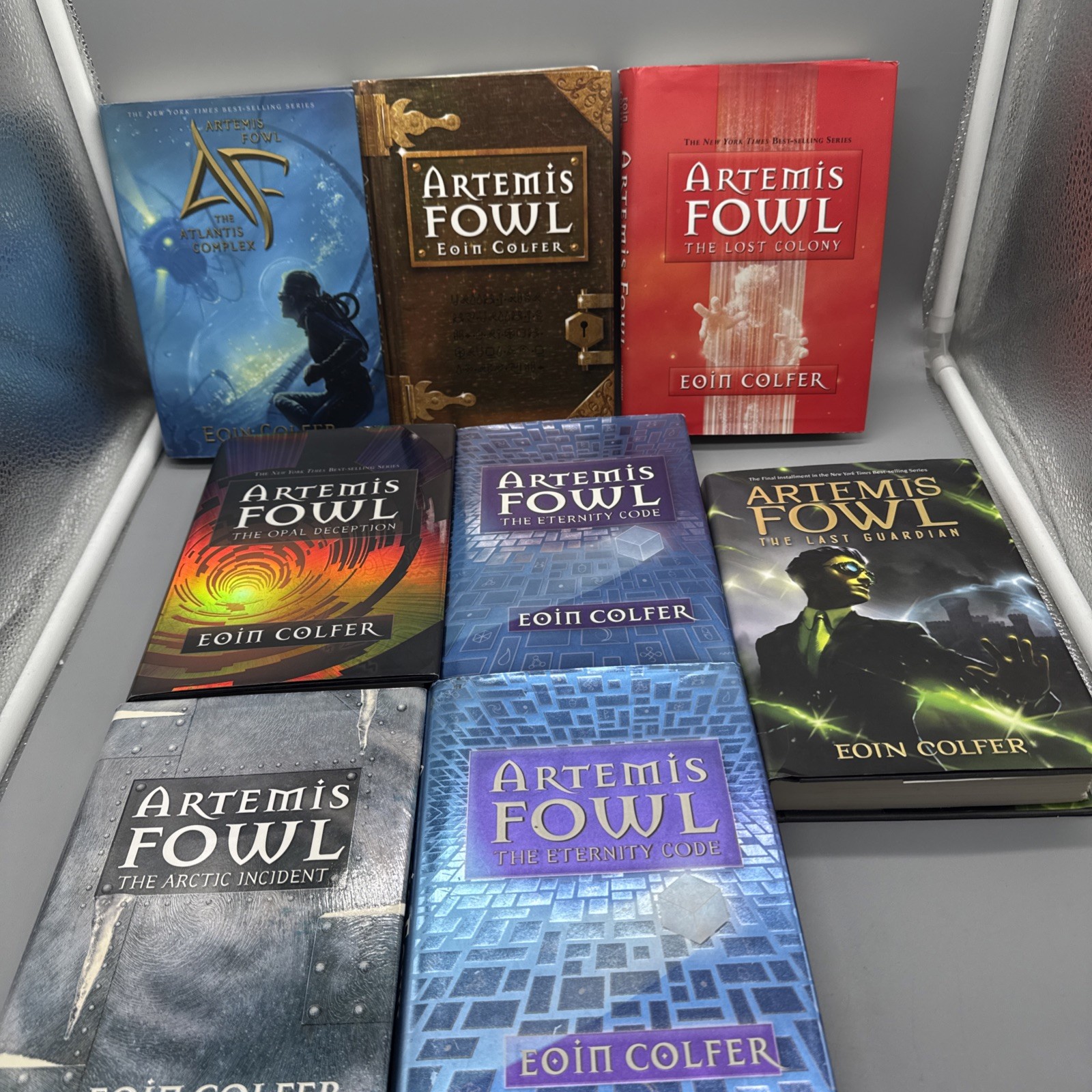 Artemis Fowl Mixed HC Book Lot Of 8 Hard Cover Eoin Colfer Duplicate