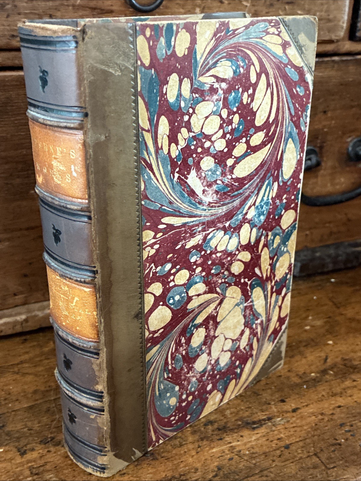Rare 1860 A Sentimental Journey Through France Italy Letters Sermons HB