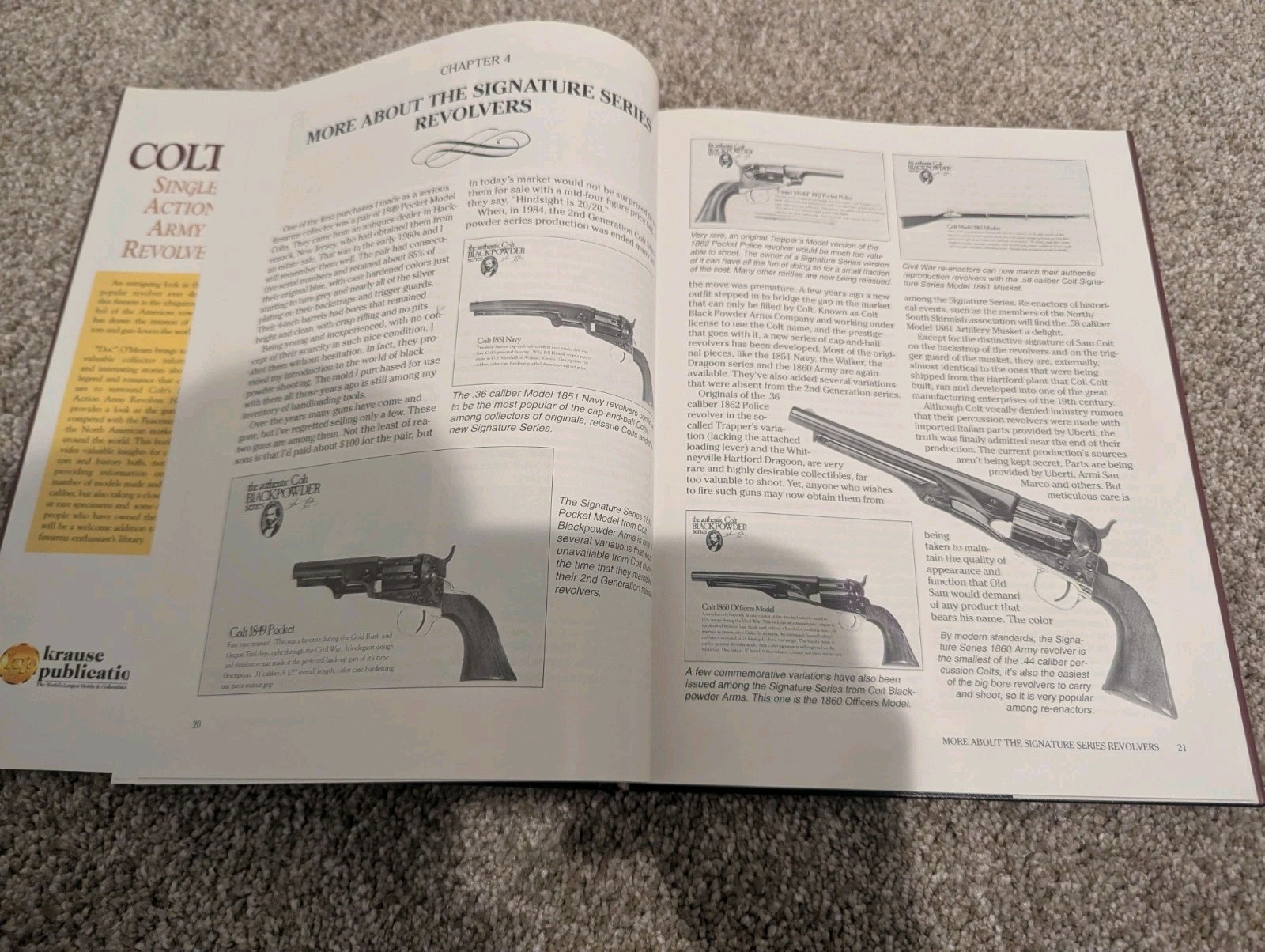 Colt’s Single Action Army Revolver HC Book Doc O’Meara Krause Publications