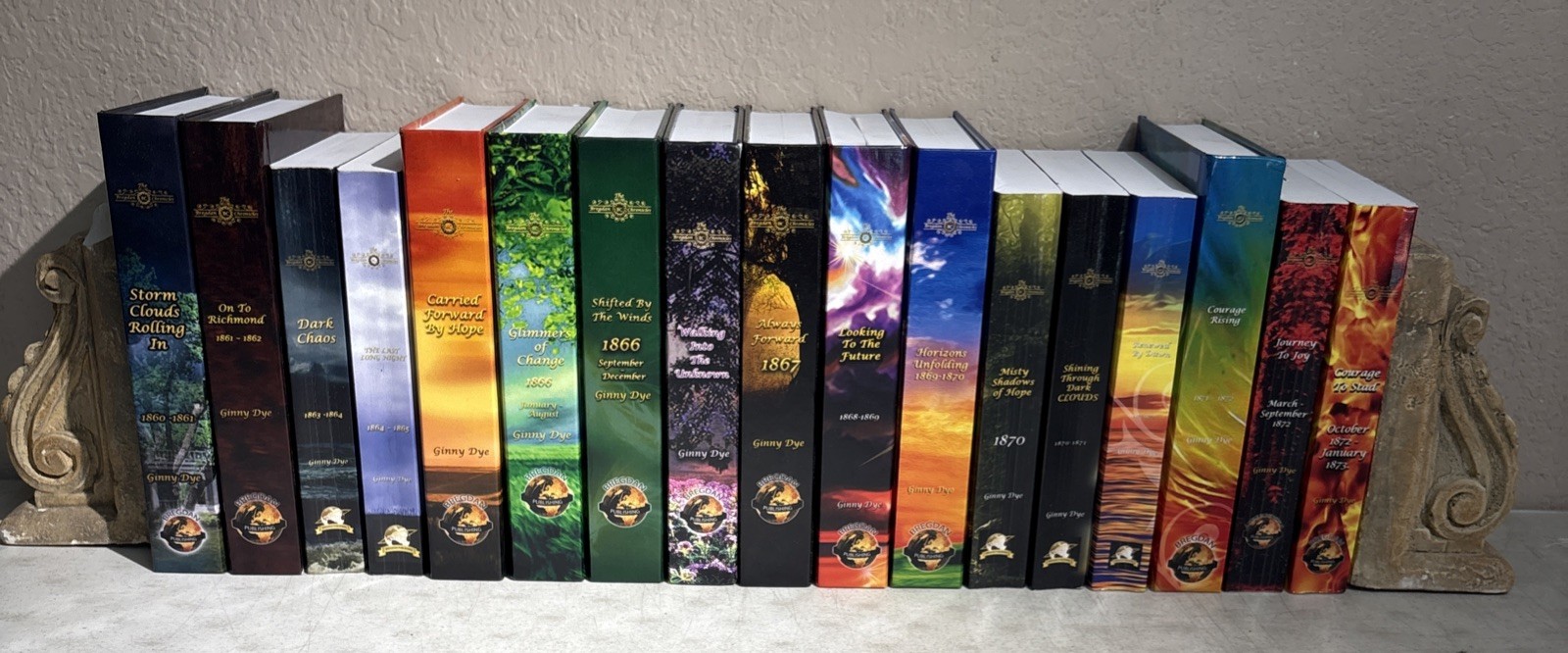 Ginny Dye THE BREGDAN CHRONICLES 17 Vols almost Complete Set – HC & PB 1860-1873