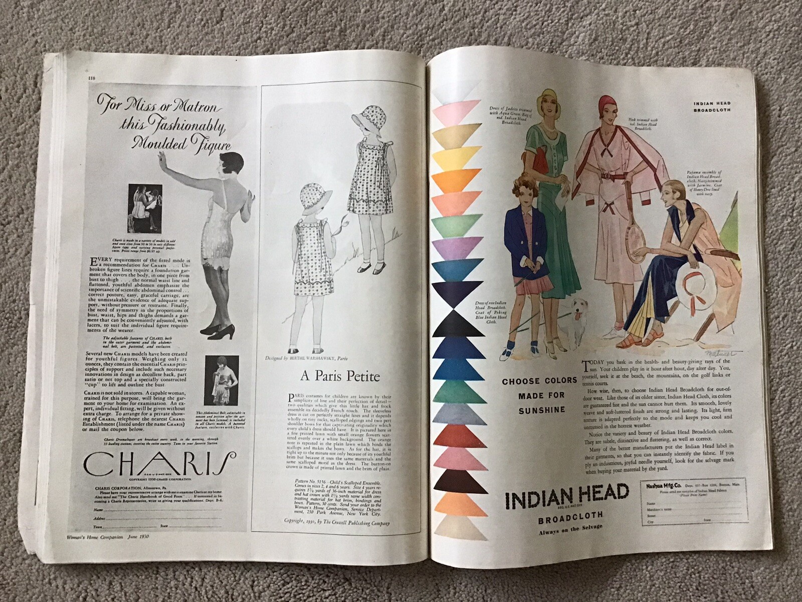 Vintage Woman’s Home Companion June 1930 Magazine 10 7/8″ x 13 7/8″ 172 Pages