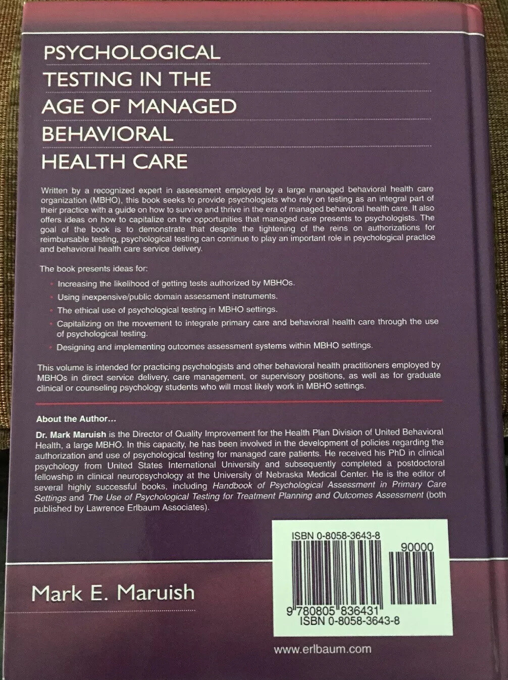 Psychological Testing in the Age of Managed Behavioral Health Care (2001) MINT!!