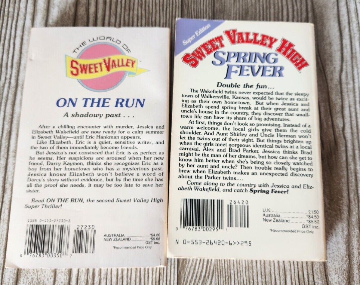 1990’s Sweet Valley High Books BUILD YOUR COLLECTION Francine Pascal Paperback