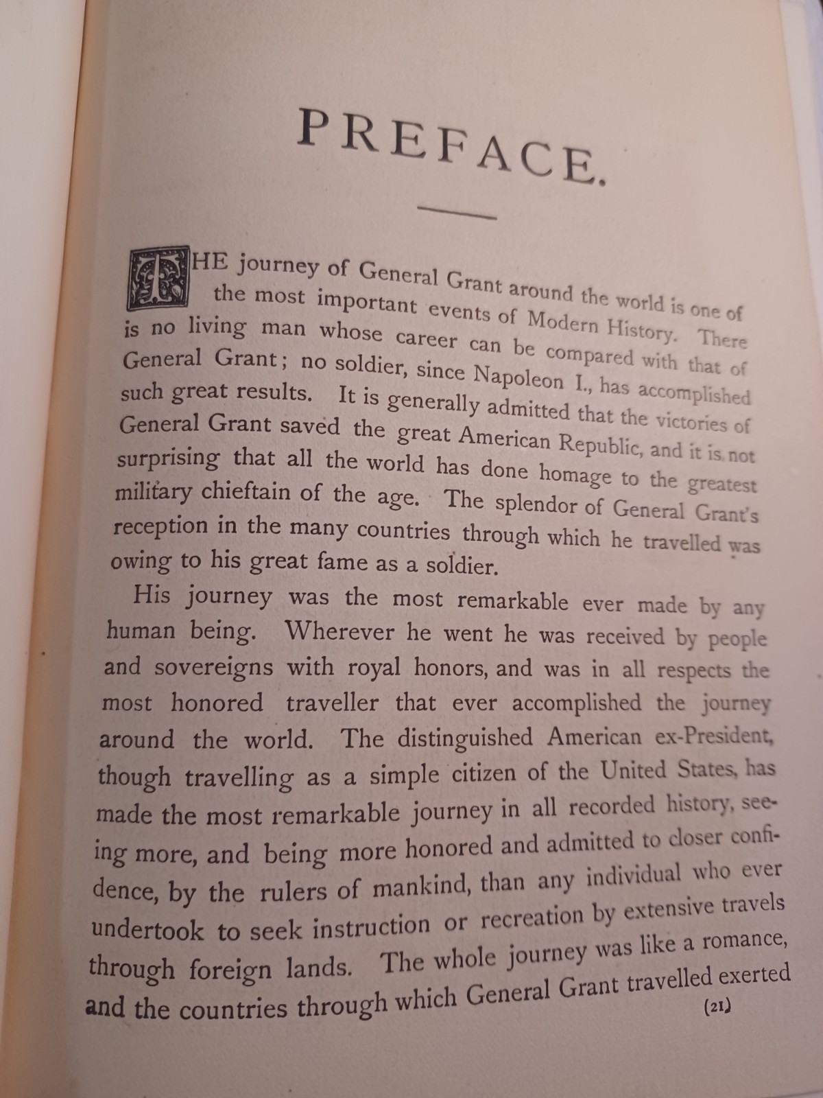 A Tour Around The World by General Ulysses S. Grant 1879 First Edition Hardcover