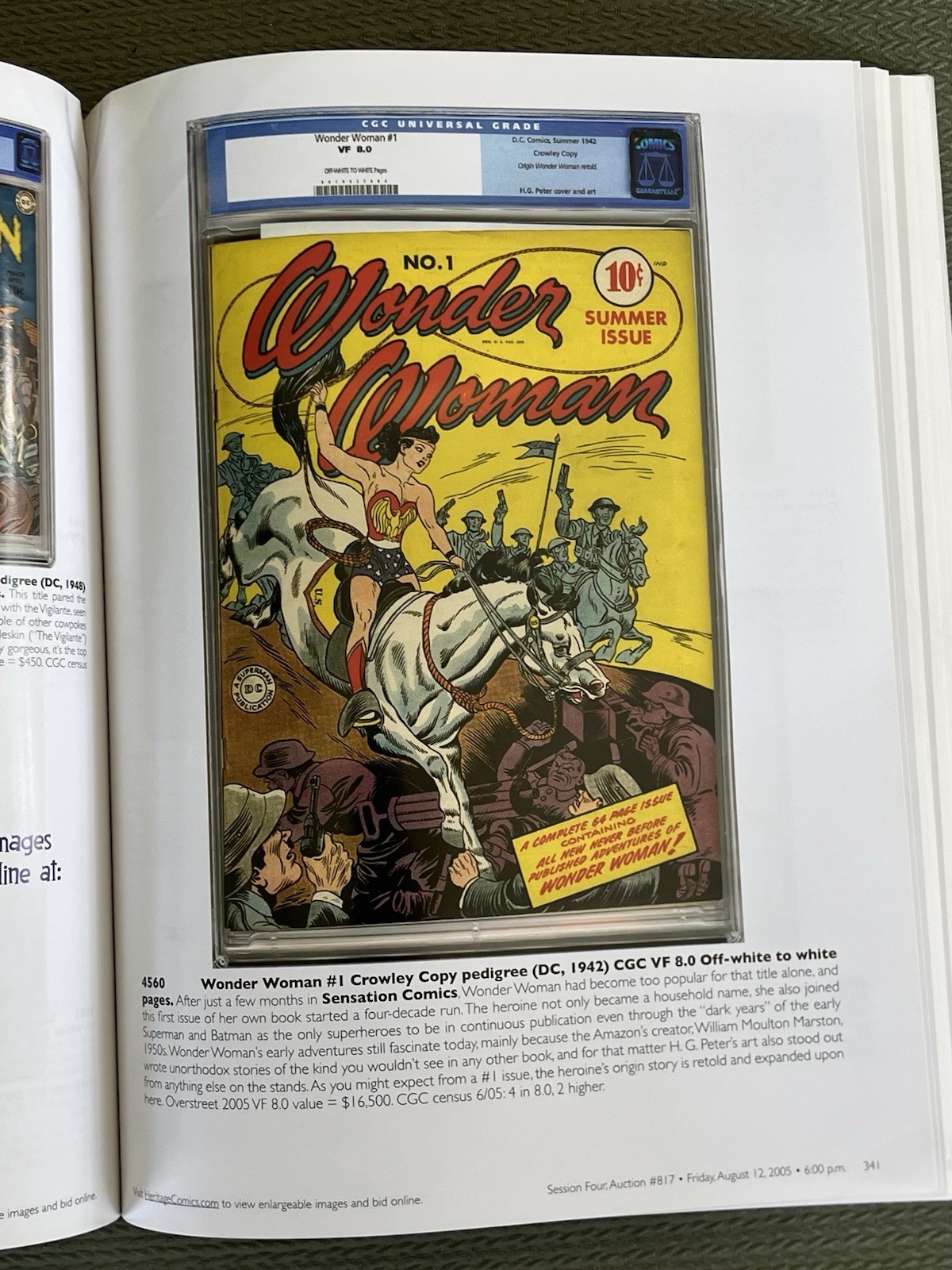 Heritage Comics Auctions August 2005 Signature Auction #817 Catalog, 588 pages