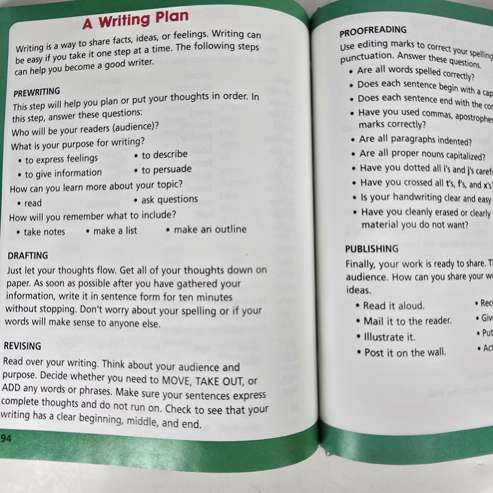Spelling Vocabulary And Writing Macmillan McGraw-Hill HC Book Textbook