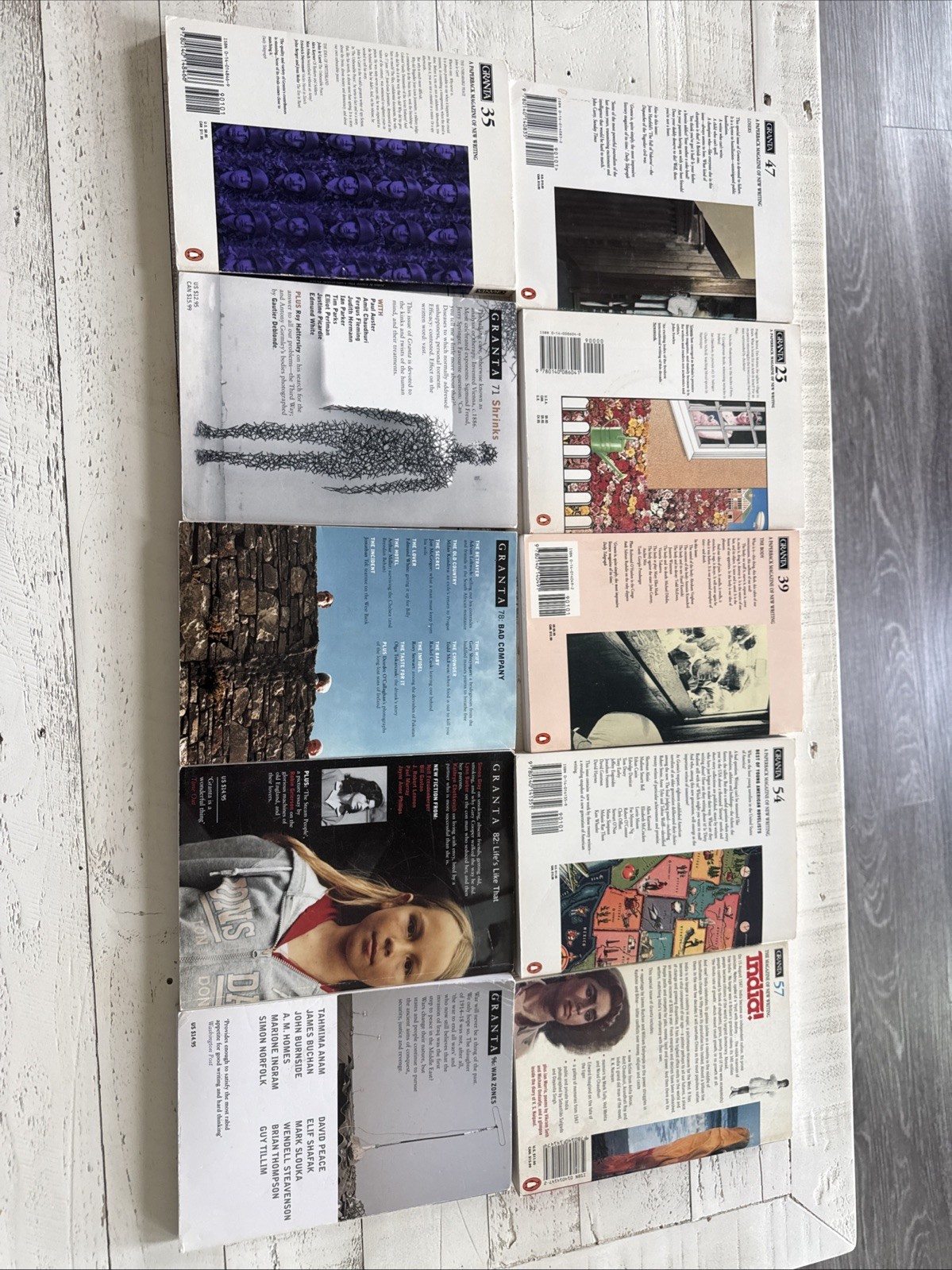 Granta Magazine Lot 10 PB Issues Losers Home Body War Zones Shrinks Indie Lit