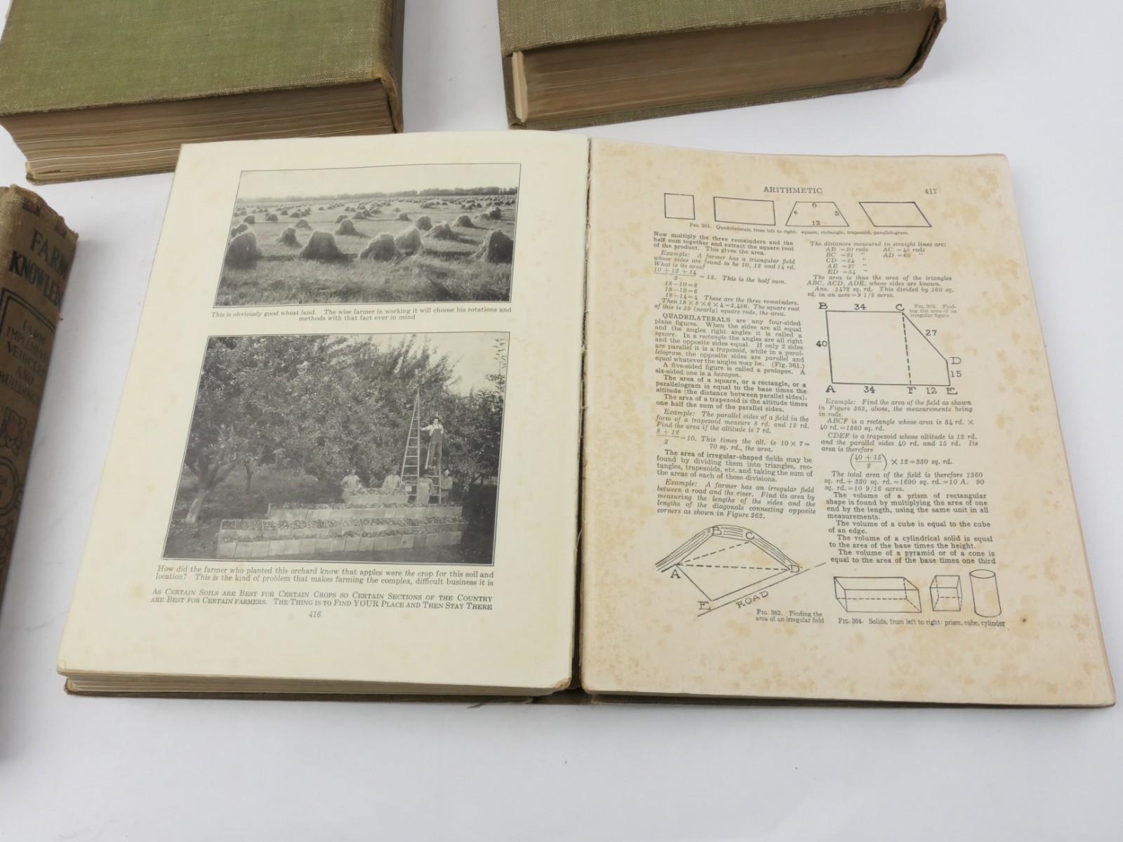 1919 Farm Knowledge 4-Vol Set E.L.D. Seymour Sears Roebuck Agriculture Vintage