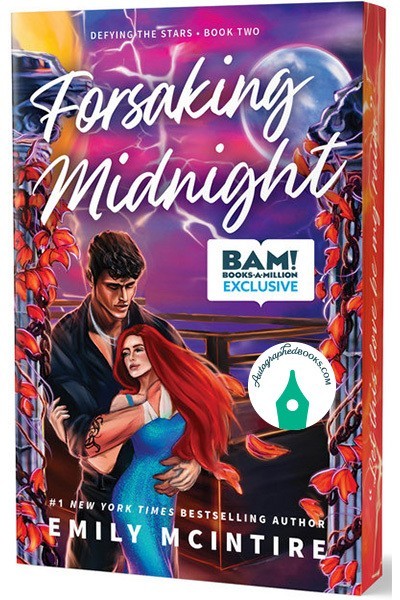 AUTOGRAPHED SIGNED Forsaking Midnight Deluxe Edition by Emily McIntire Paperback