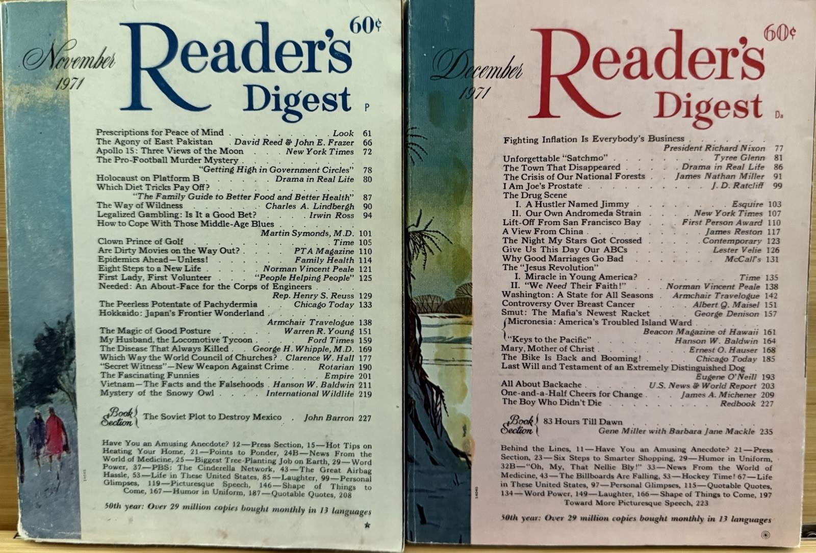 1971 November December 2 READER’S DIGEST MAGAZINE Vintage Retro Timeless Shorts