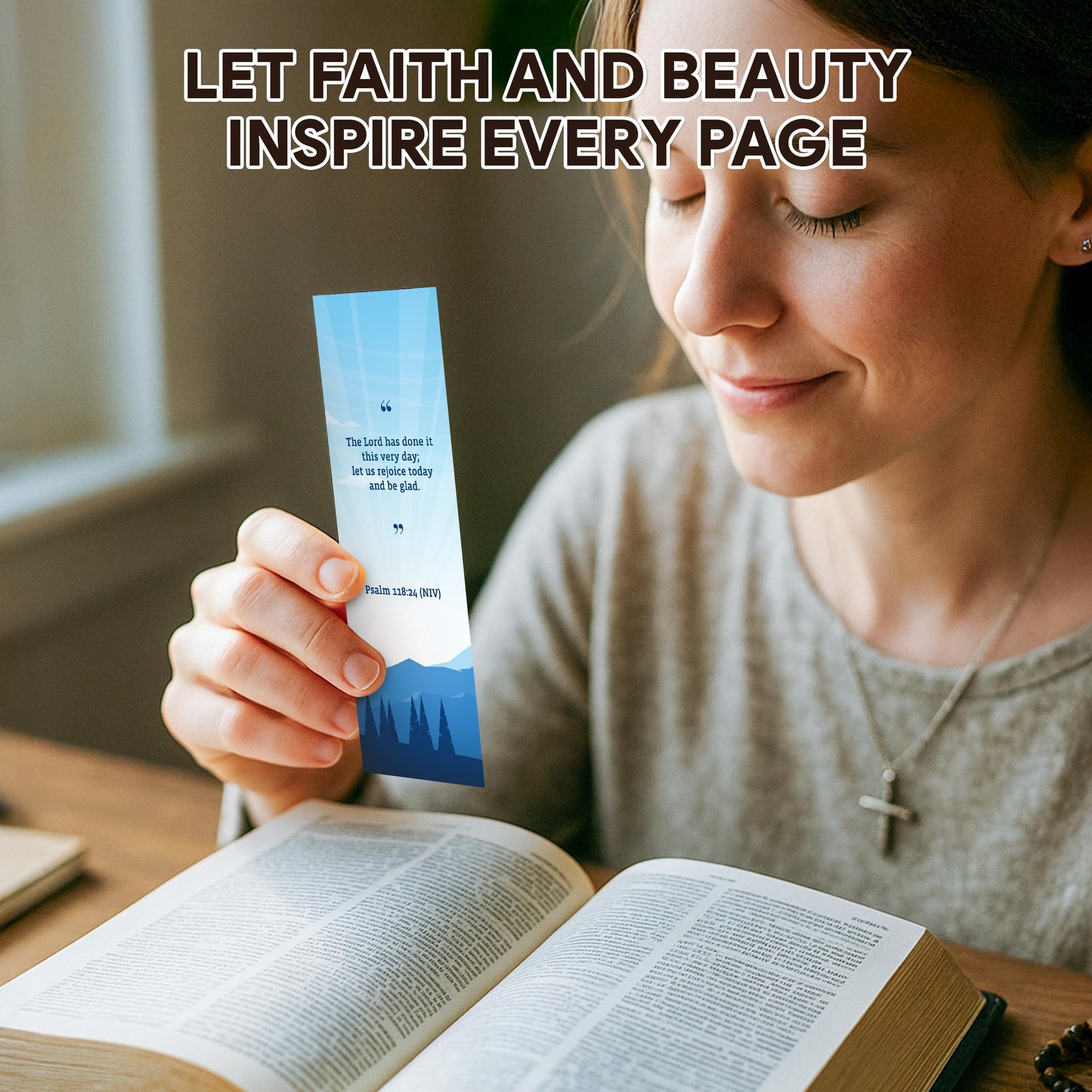 Decorably 100 Pack 2×6.5in Christian Bookmarks for Women and Men – Multicolor