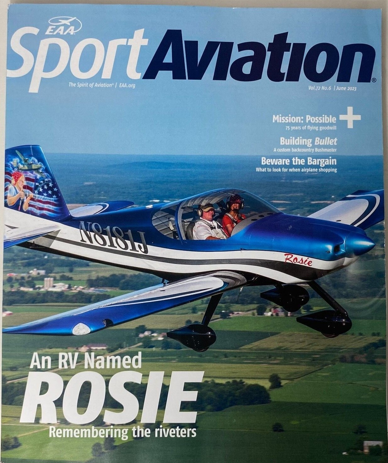EAA Sport Aviation Magazine 2023,2022,2021,2020,2019 The Spirit of Aviation