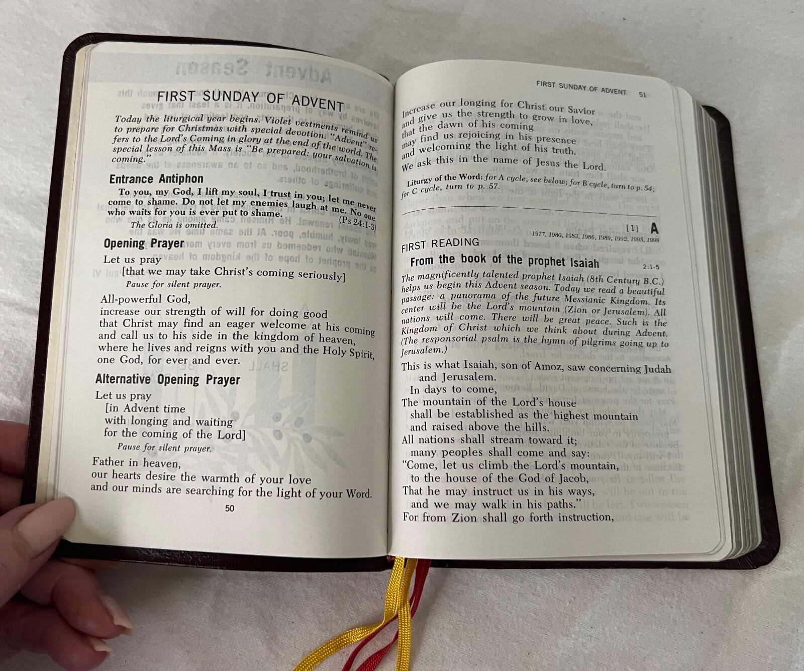 The Vatican II Sunday Missal ABC Cycles Daughters of St. Paul Vegan Leather
