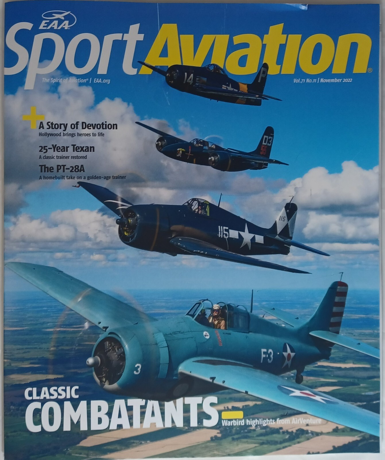 EAA Sport Aviation Magazine 2023,2022,2021,2020,2019 The Spirit of Aviation