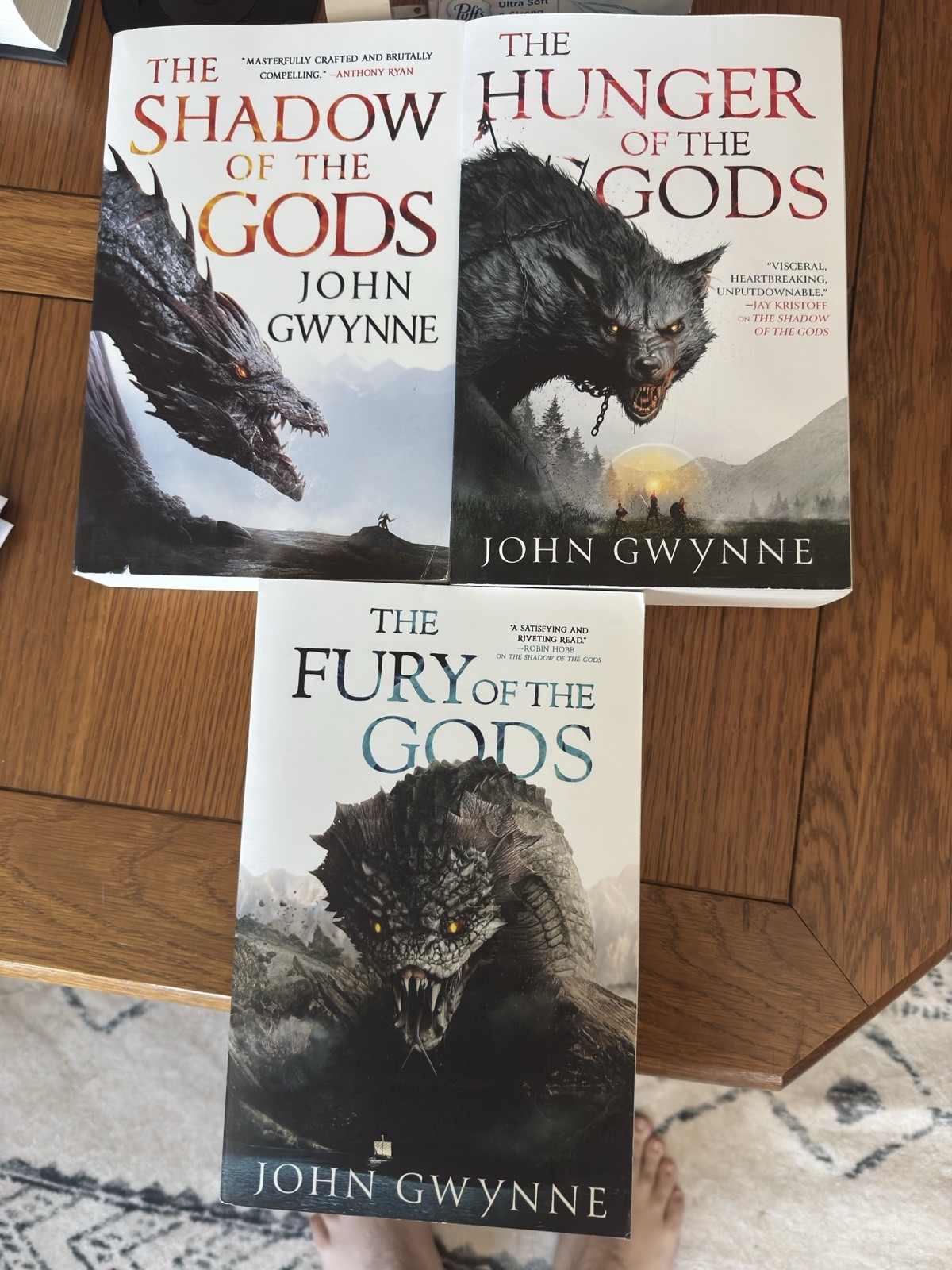 The Bloodsworn Trilogy John Gwynne Shadow Hunger Fury Of The Gods 3 PB Set