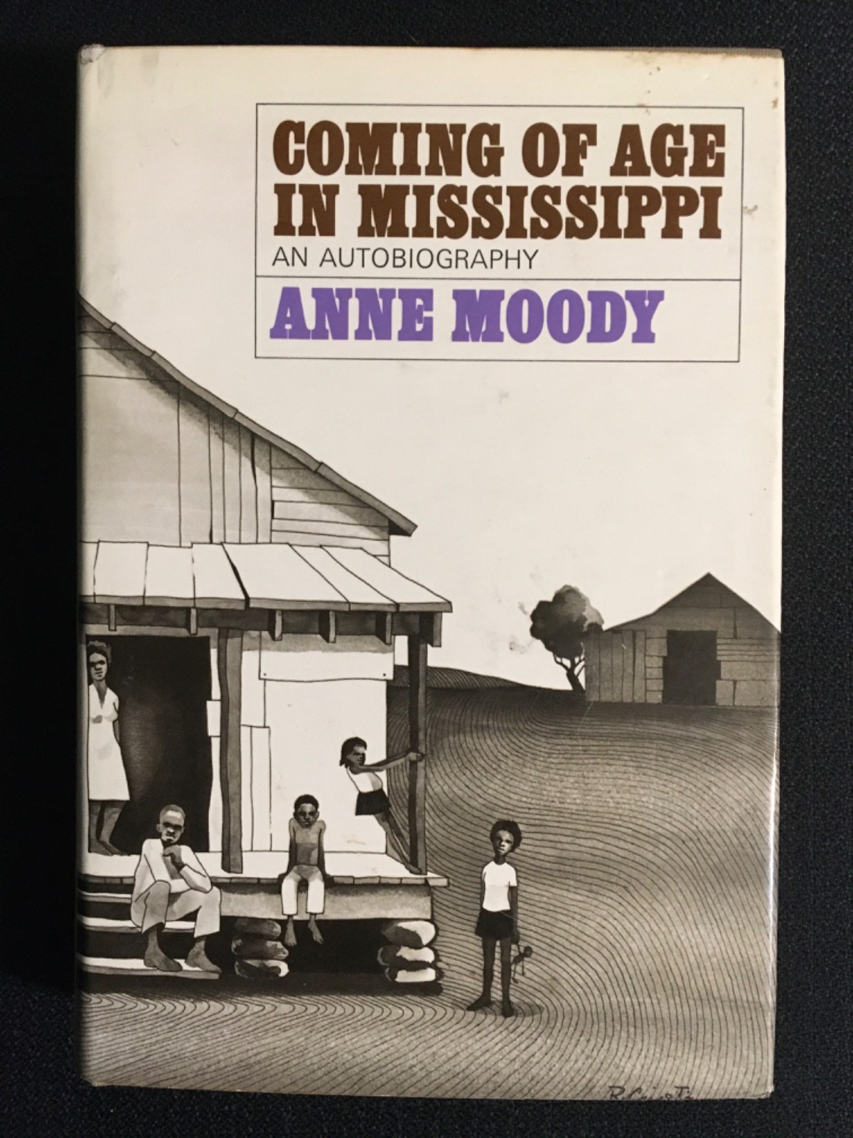 COMING OF AGE IN MISSISSIPPI An Autobiography by ANNE MOODY 2nd Printing HC/DJ