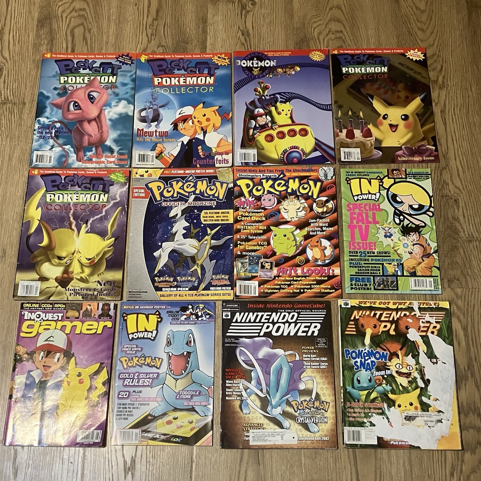 Vintage Pokemon Magazine Lot Of 12 – Beckett, Nintendo Power, & More 90s-2000s