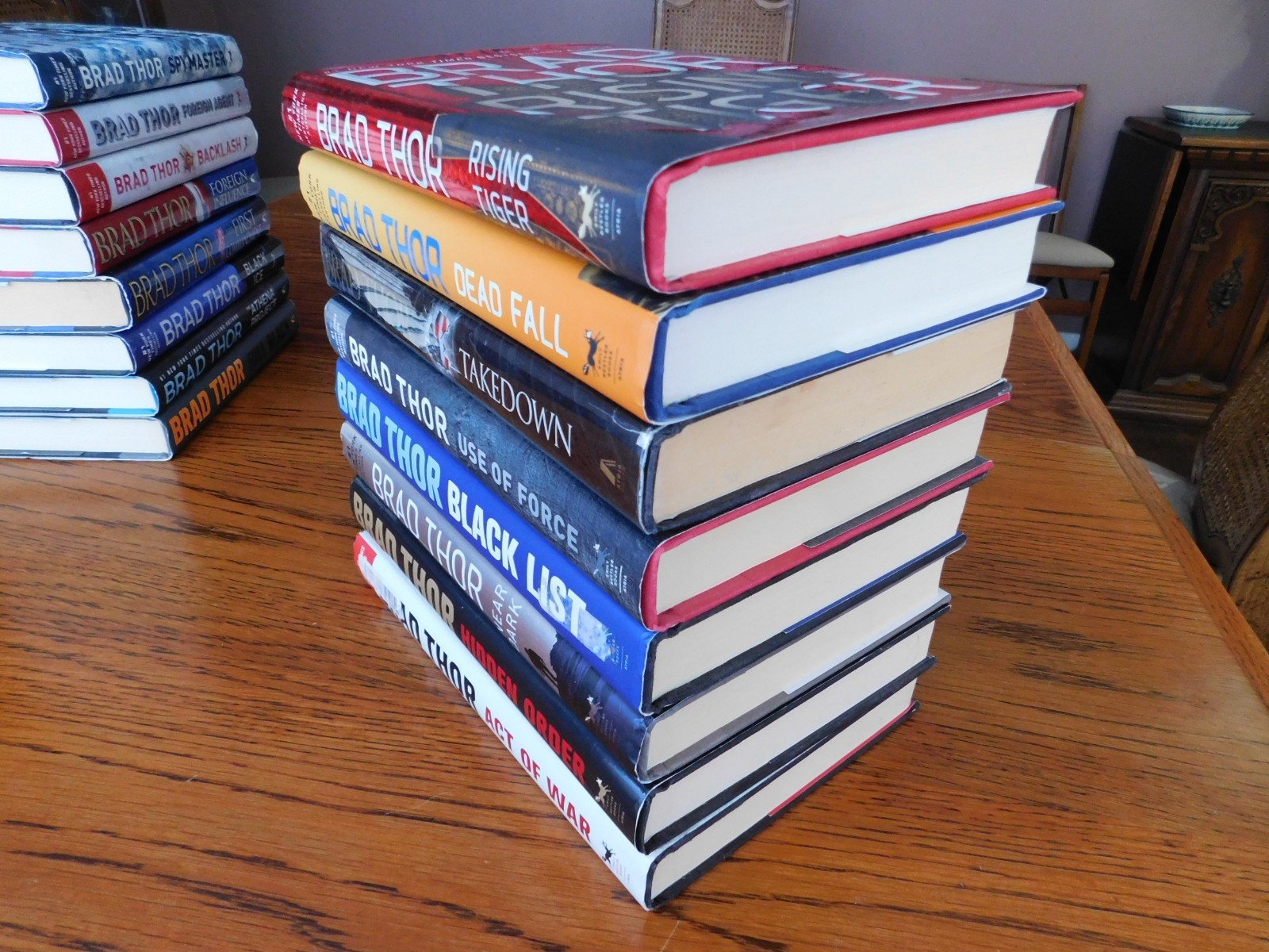 16 BRAD THOR Hardback Lot w/ Dust Covers DEAD FALL, RISING TIGER, More Thrillers