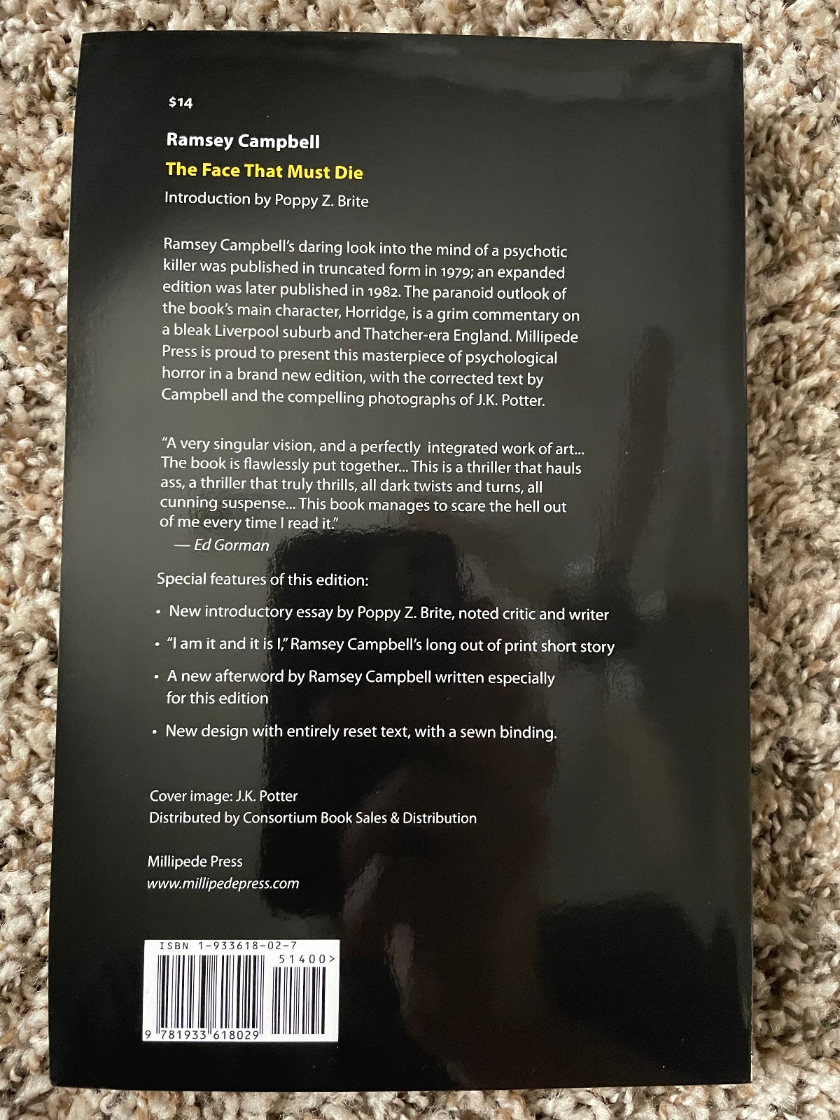 THE FACE THAT MUST DIE Ramsey Campbell 1st Centipede Press trade paperback fine