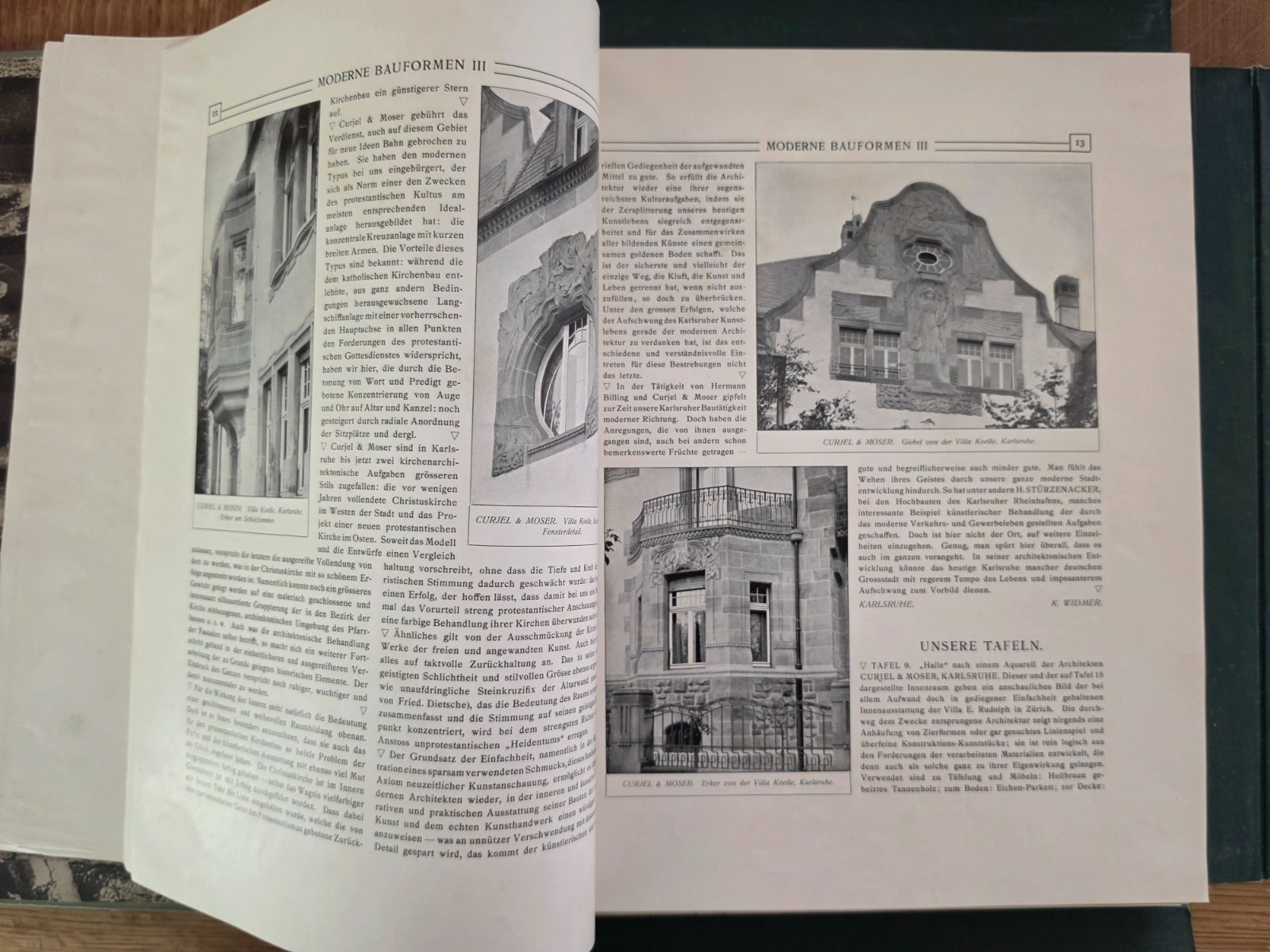 1904 Moderne Bauformen – M. J. Gradl – 84 Mostly Color Plates – Art Nouveau