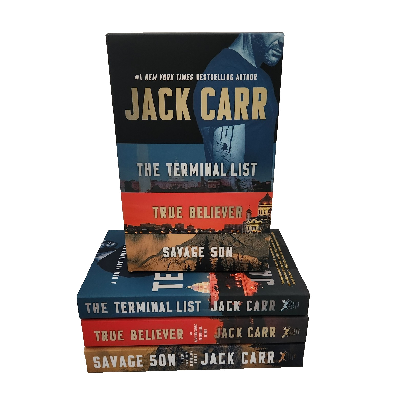 Jack Carr Boxed Set James Reece Series 1-3 Lot of 3 Terminal List Savage Son EXC
