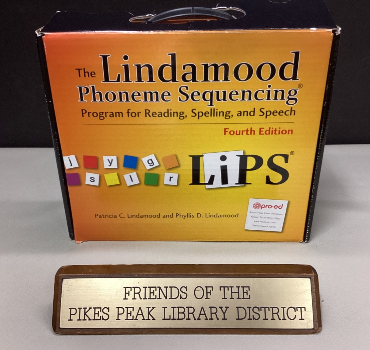 LIPS LINDAMOOD PHONEME SEQUENCING PROGRAM 4th Edition Complete W/O White Board