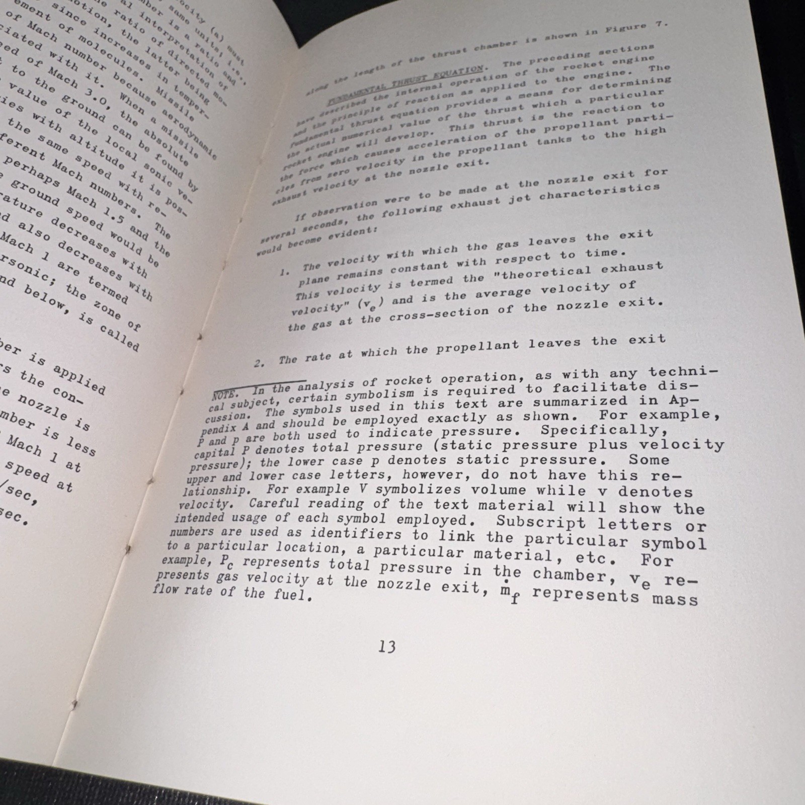 1958 Rocketdyne Introduction to Rocket Missile Propulsion Training Manual NAA