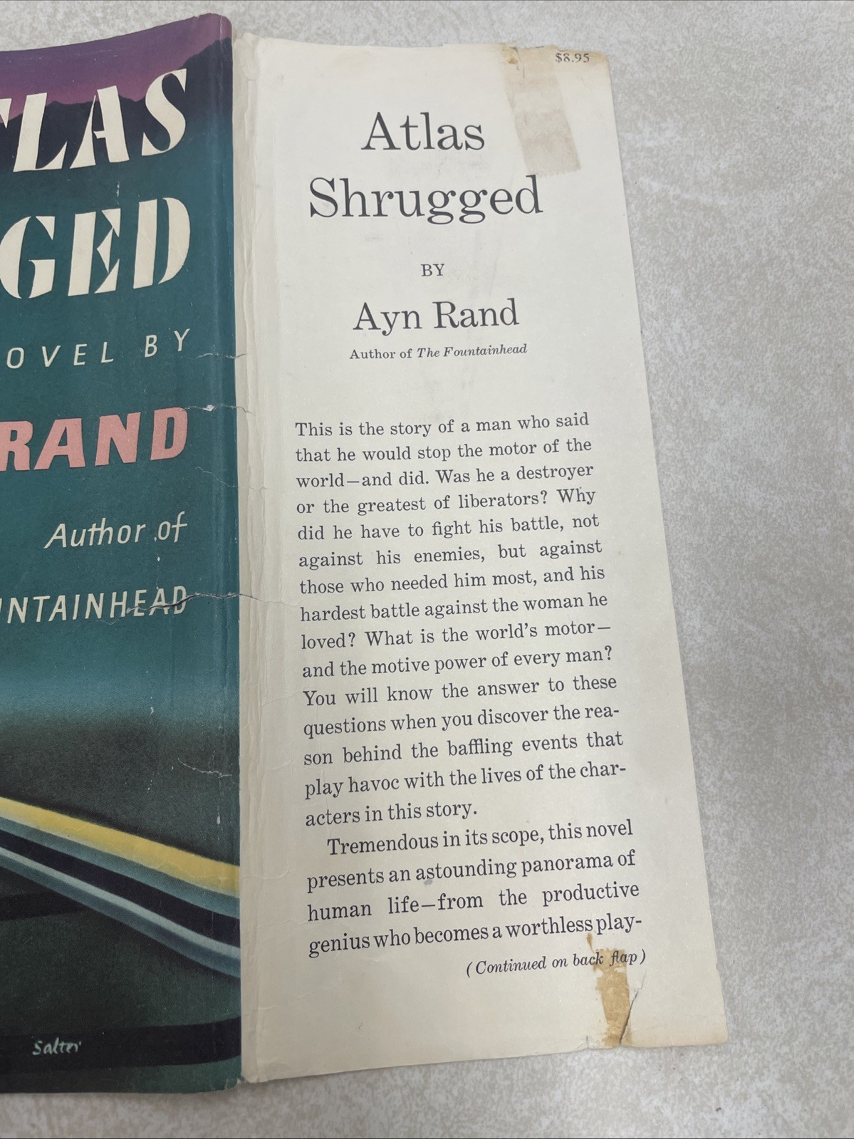 Atlas Shrugged by Ayn Rand First Edition 12th Printing w/ Original Dust Jacket