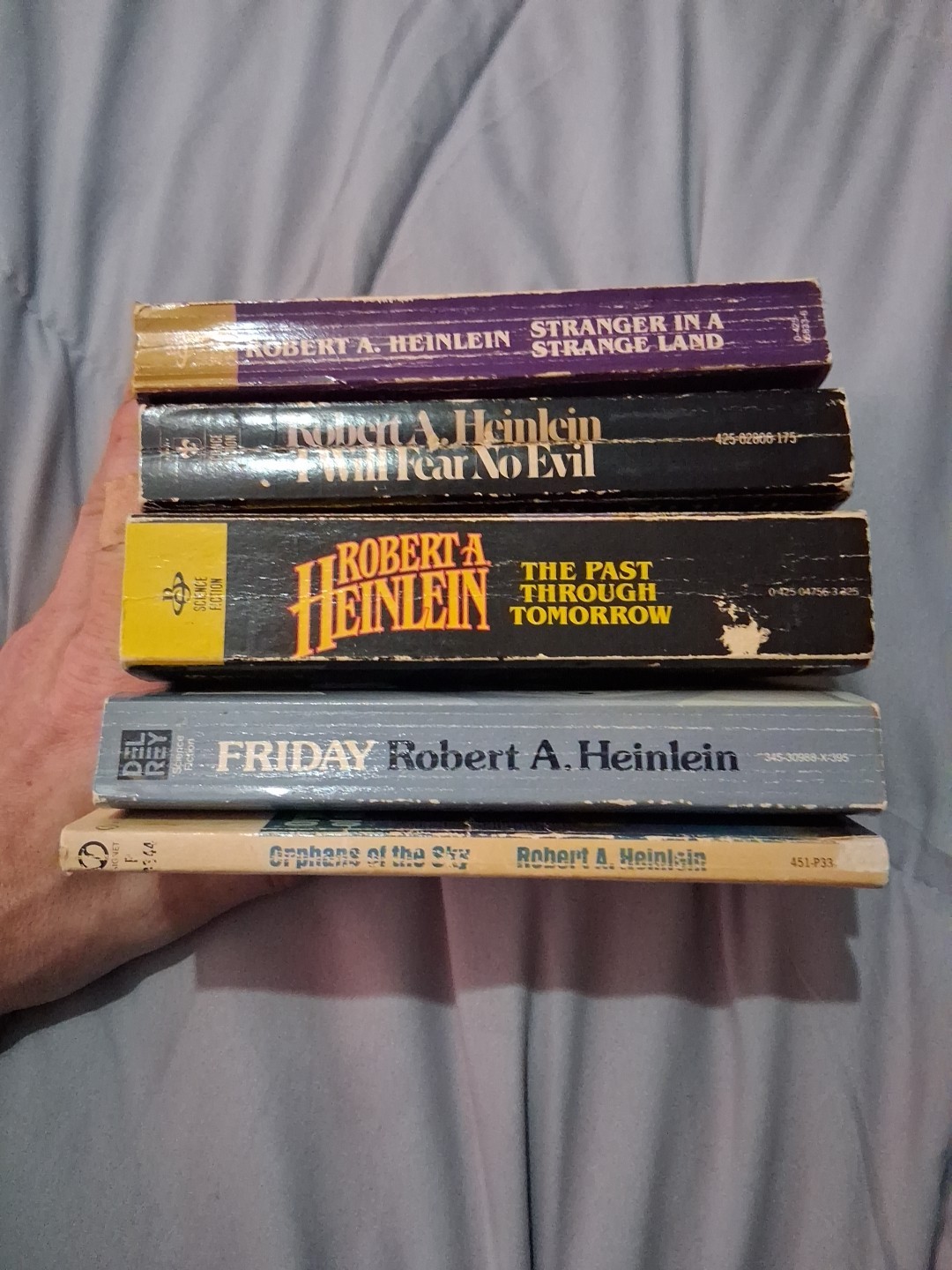 Robert A. Heinlein Sci-Fi Lot Of 5 Paperbacks Acc-Good Condition Past Tomorrow